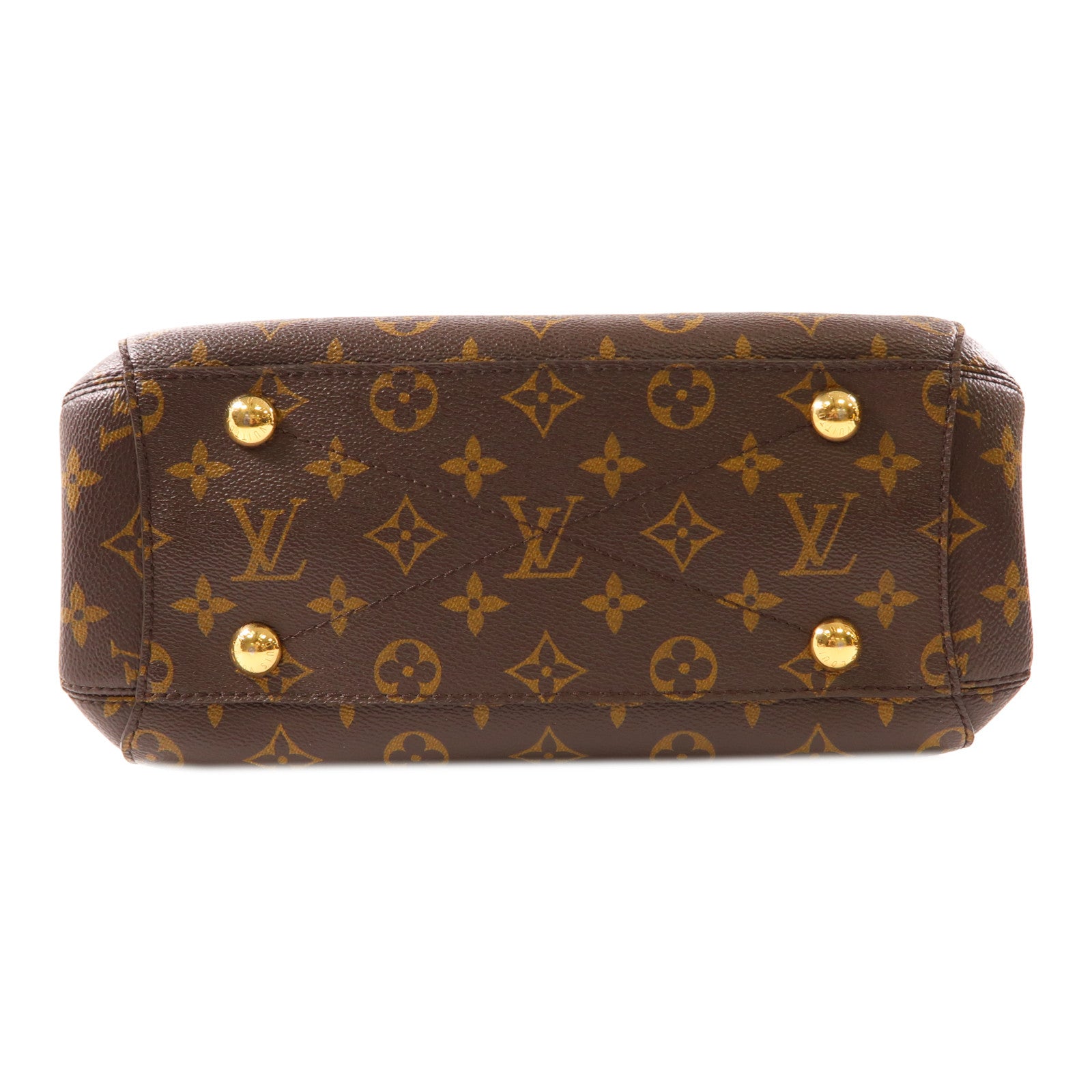 LOUIS VUITTON Monogram Montaigne BB金扣手挽肩背兩用袋棕色