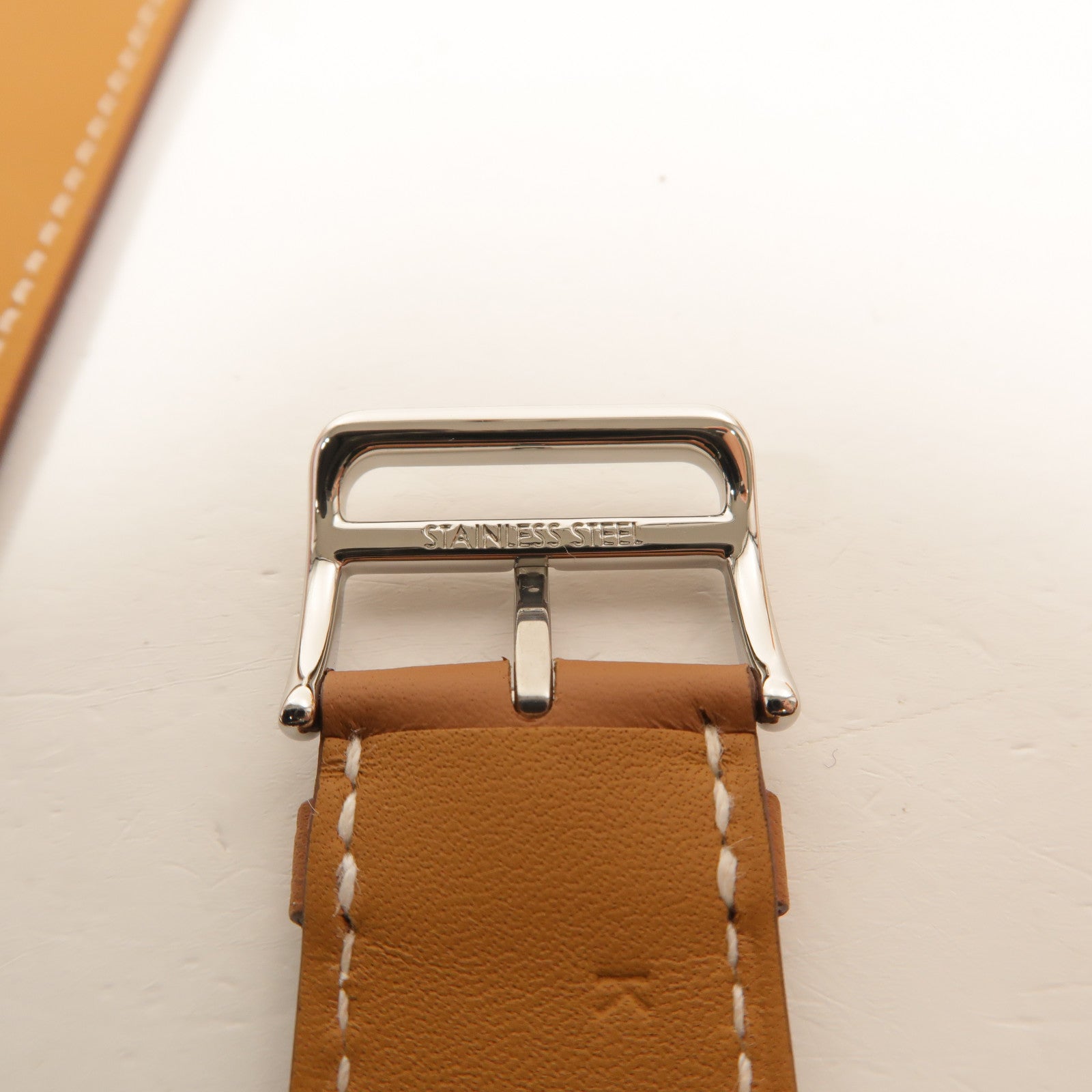 HERMES Swift皮革Apple Watch Hermes Single Tour Band錶帶Gold