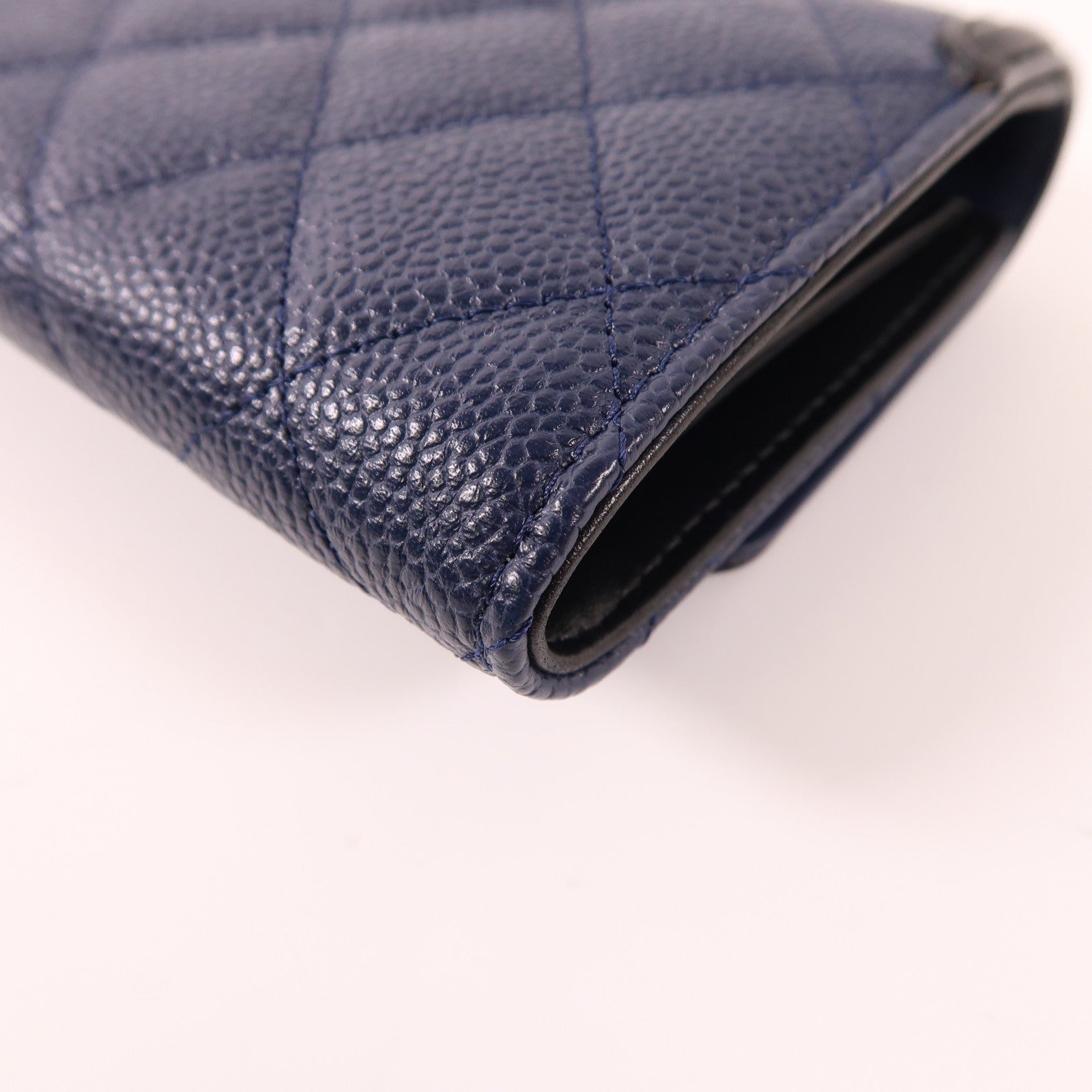 CHANEL 牛皮皮革Wallet金扣錢包