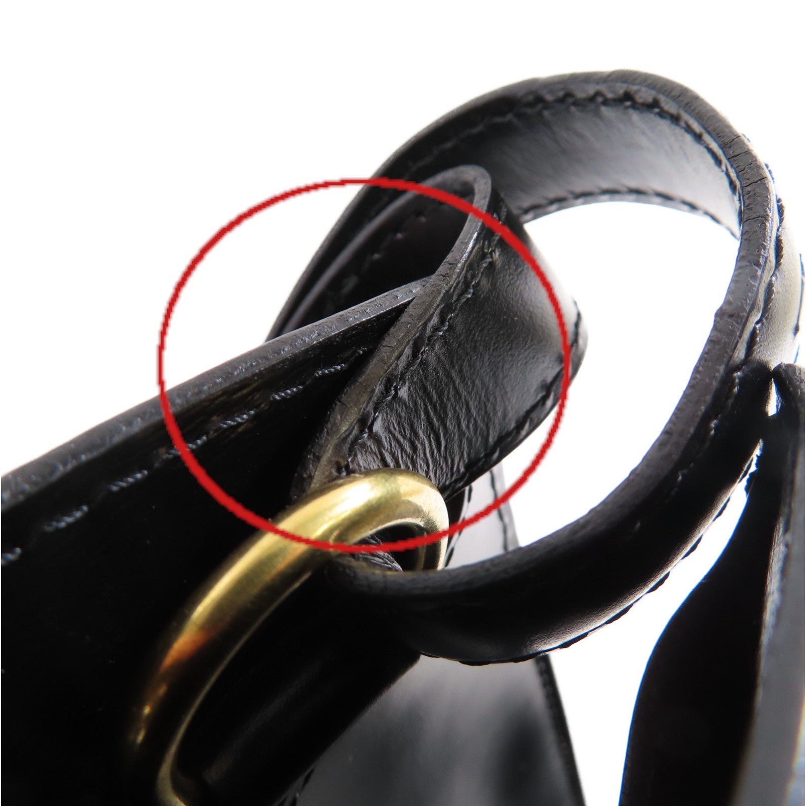 LOUIS VUITTON Epi Cluny Shoulder Bag金扣肩背袋黑色