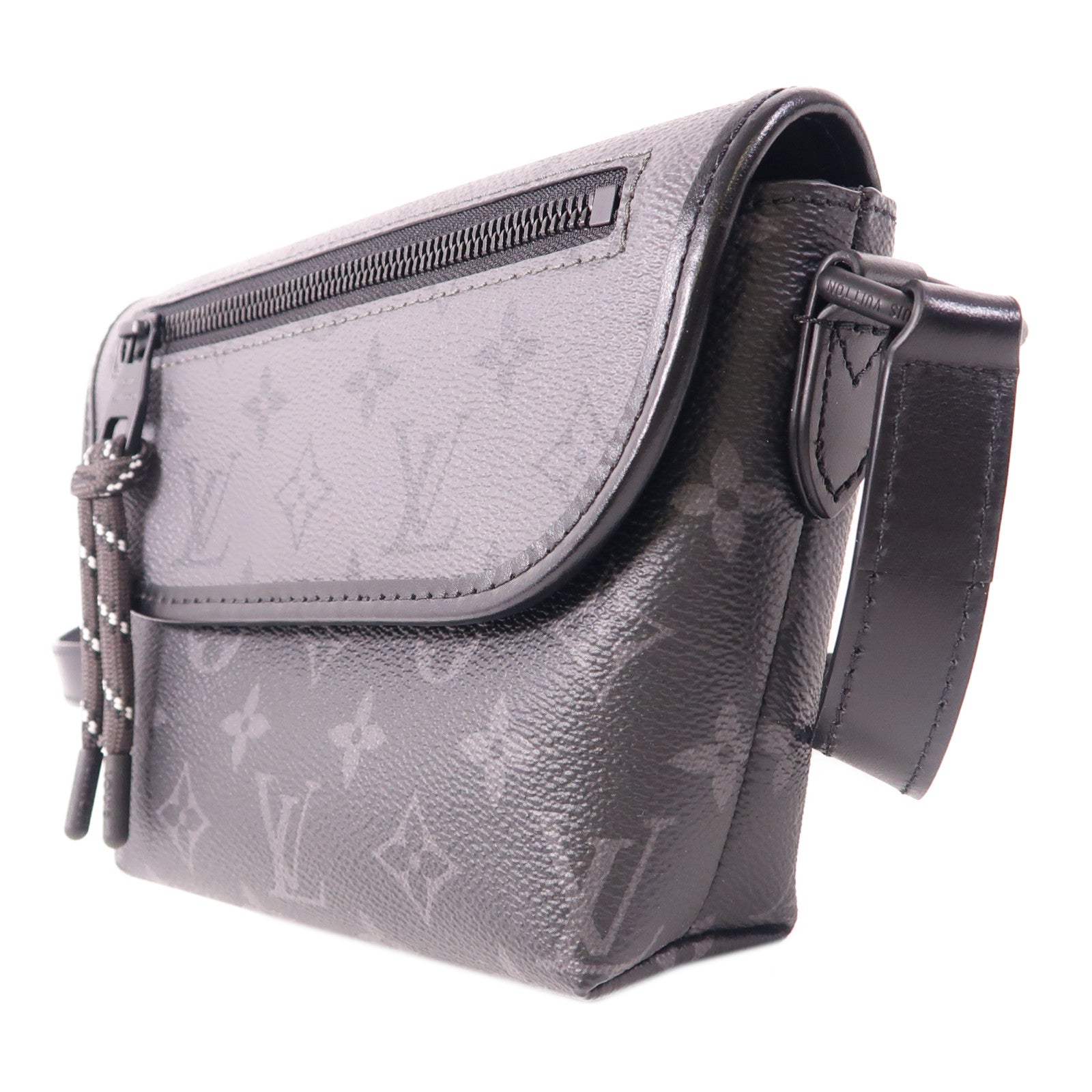 LOUIS VUITTON Monogram Eclipse Pulse Wearable銀扣肩背袋