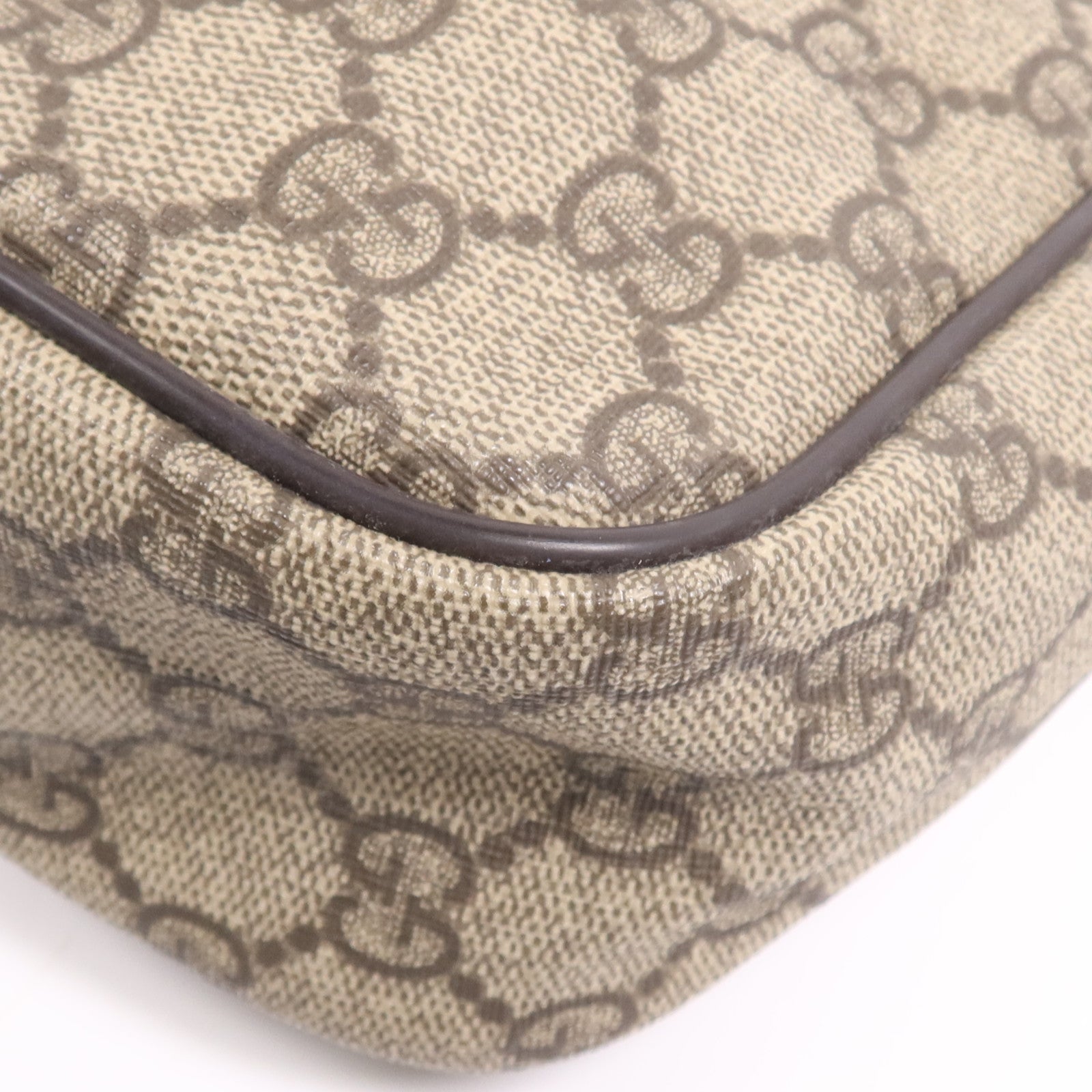 GUCCI 塗層帆布Shoulder Bag金扣肩背袋