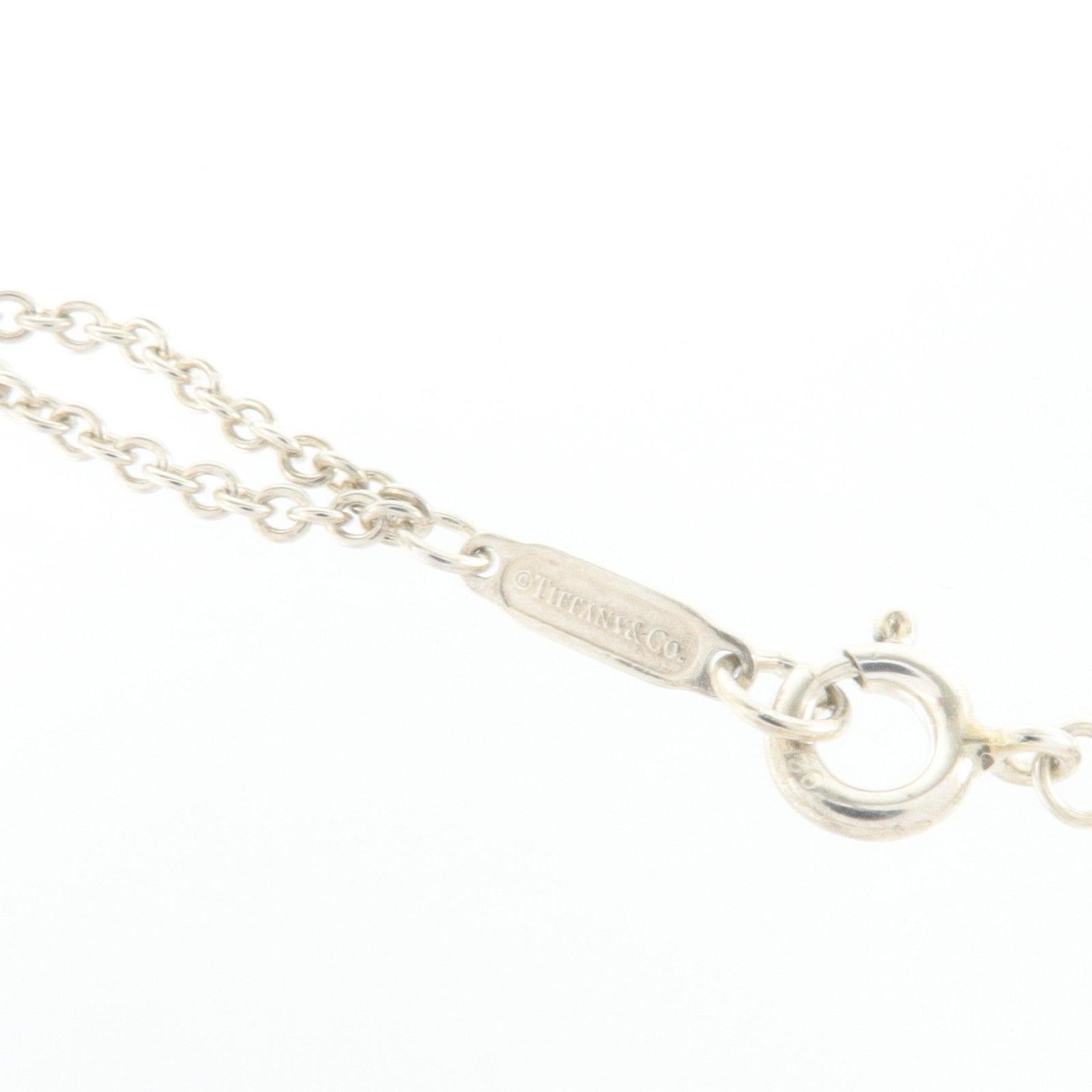 TIFFANY＆CO 925純銀/琺瑯Infinity Bracelet手鏈