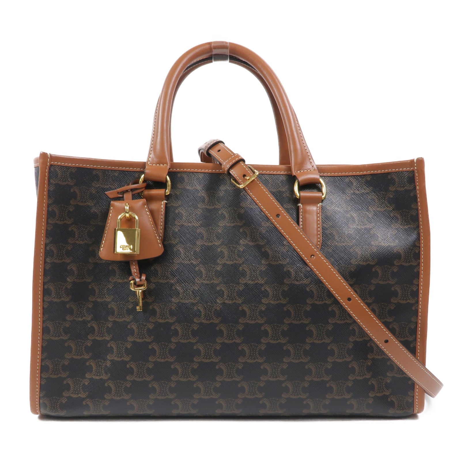 CELINE 塗層帆布Horizontal Cabas手挽肩背兩用袋