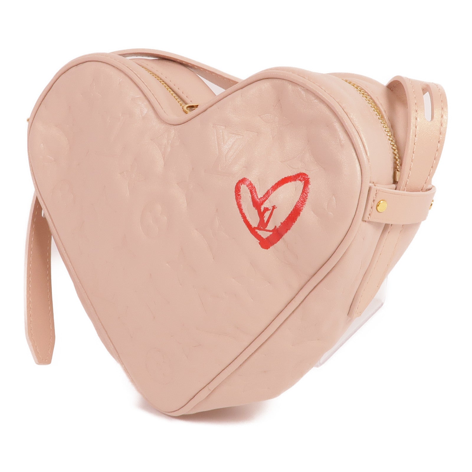 LOUIS VUITTON 羊皮皮革Sac Coeur Fall in Love Heart Box金扣肩背袋