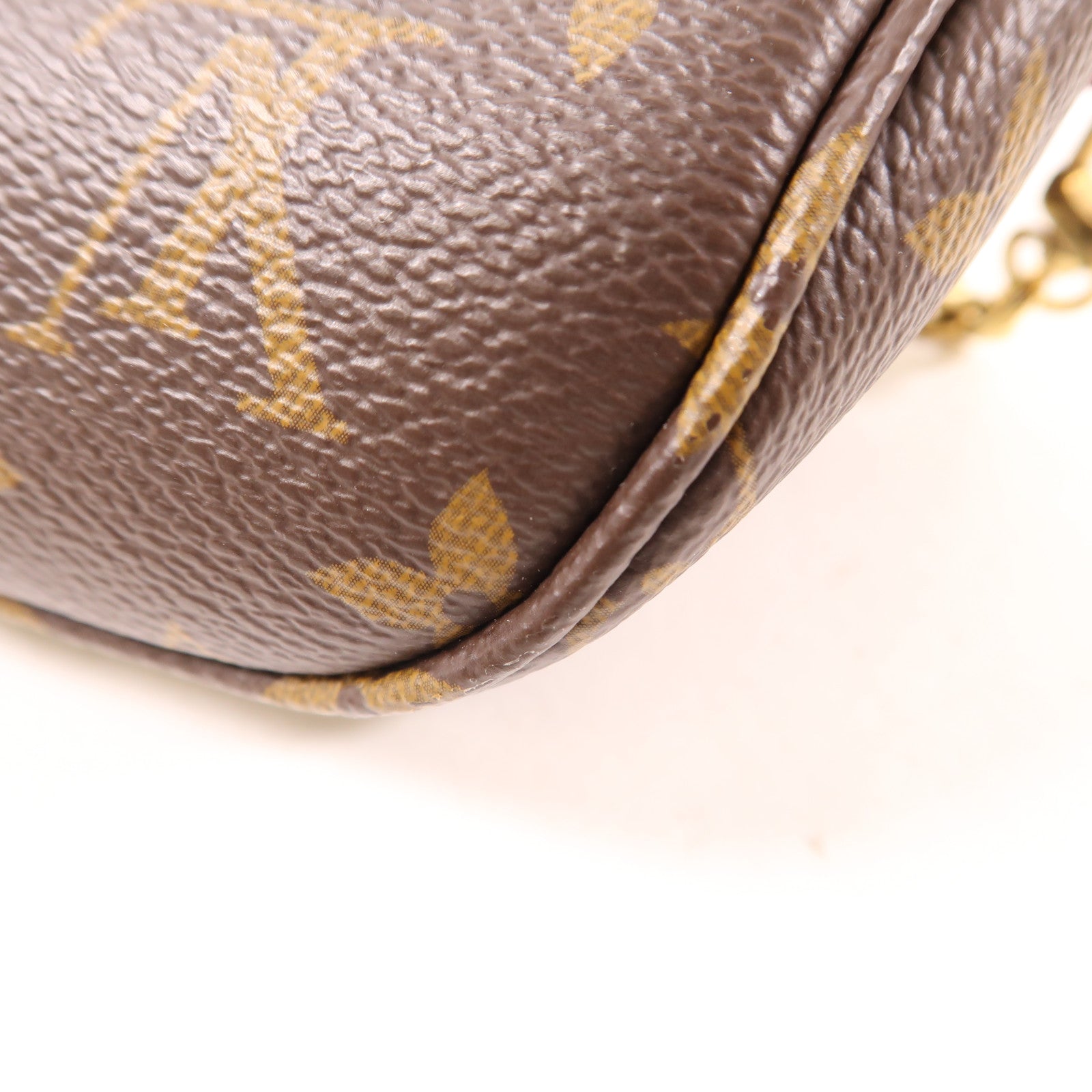LOUIS VUITTON Monogram Mini Bumbag金扣手挽肩背兩用袋棕色