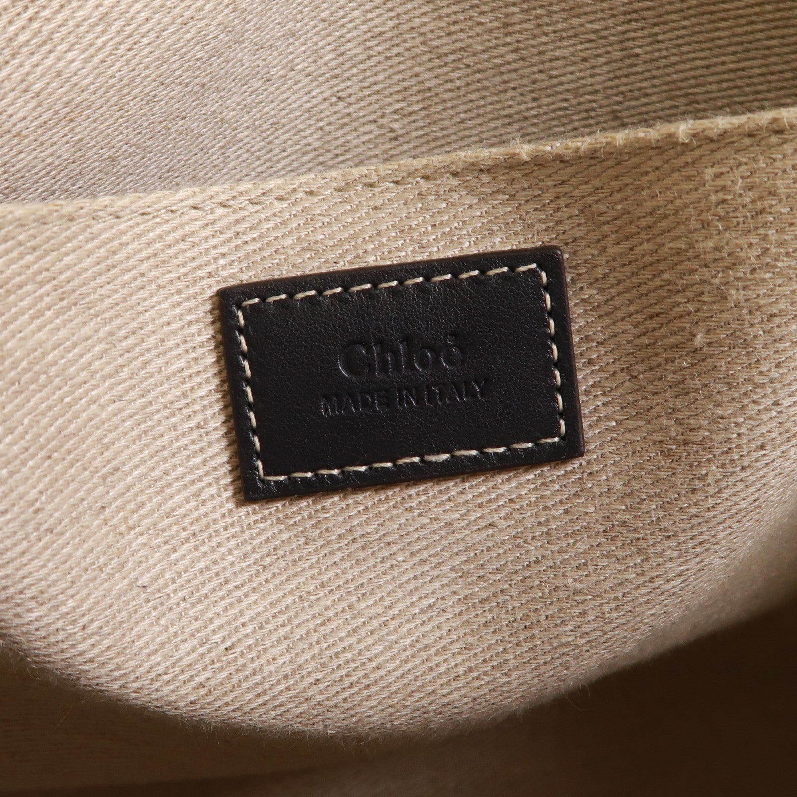 Chloe 帆布Woody Tote Medium肩背袋