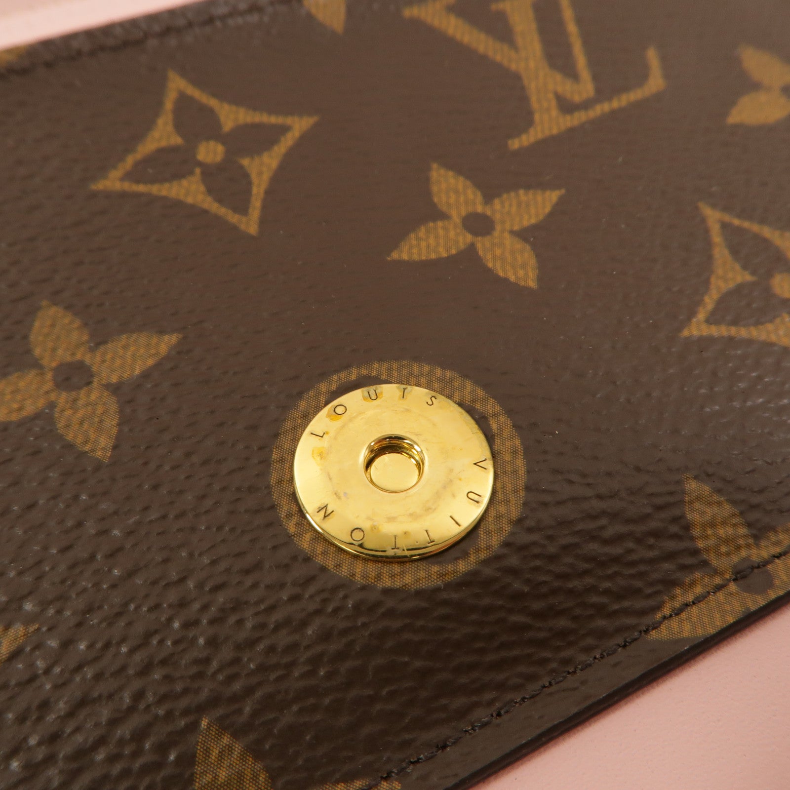 LOUIS VUITTON Monogram Flore Chain Wallet鏈帶肩背袋