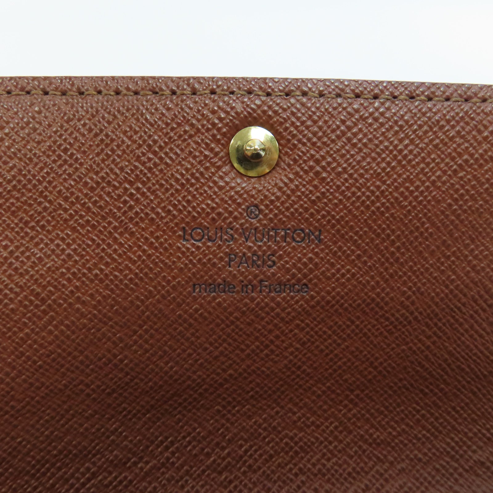 LOUIS VUITTON Monogram Sarah Long Wallet金扣長錢包啡色