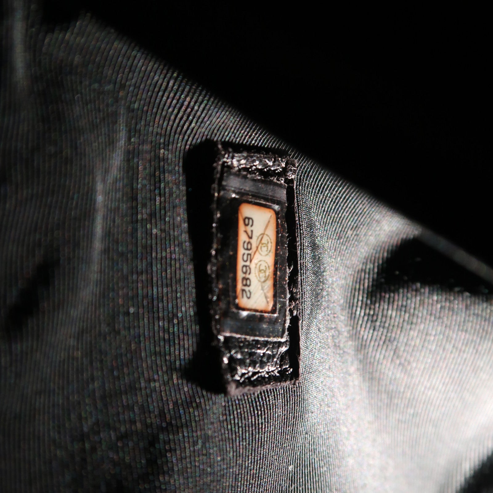 CHANEL 菱格Caviar皮革Handbag銀扣手挽袋黑色
