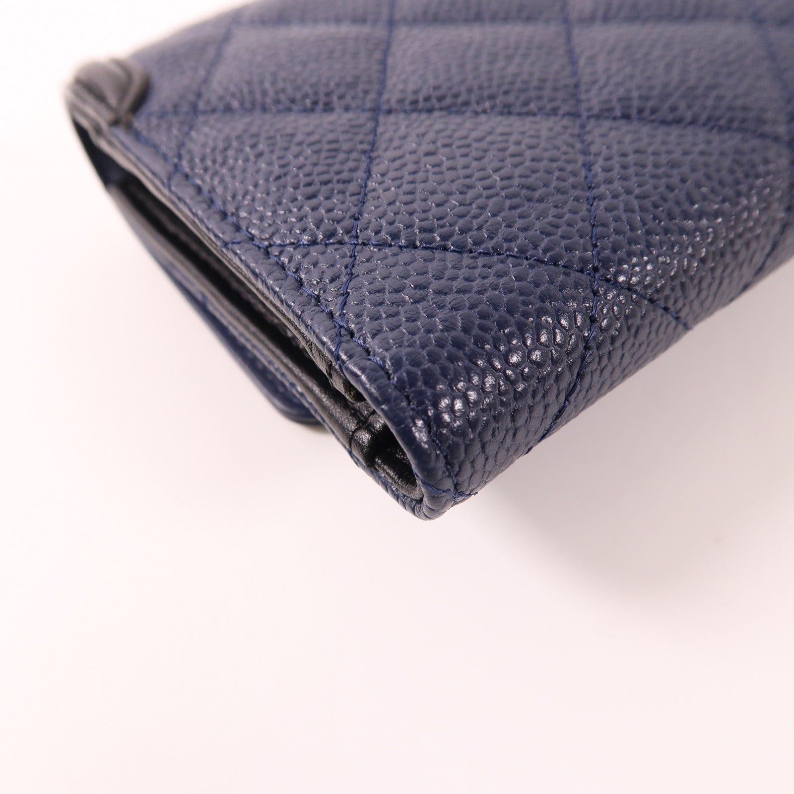 CHANEL 牛皮皮革Wallet金扣錢包