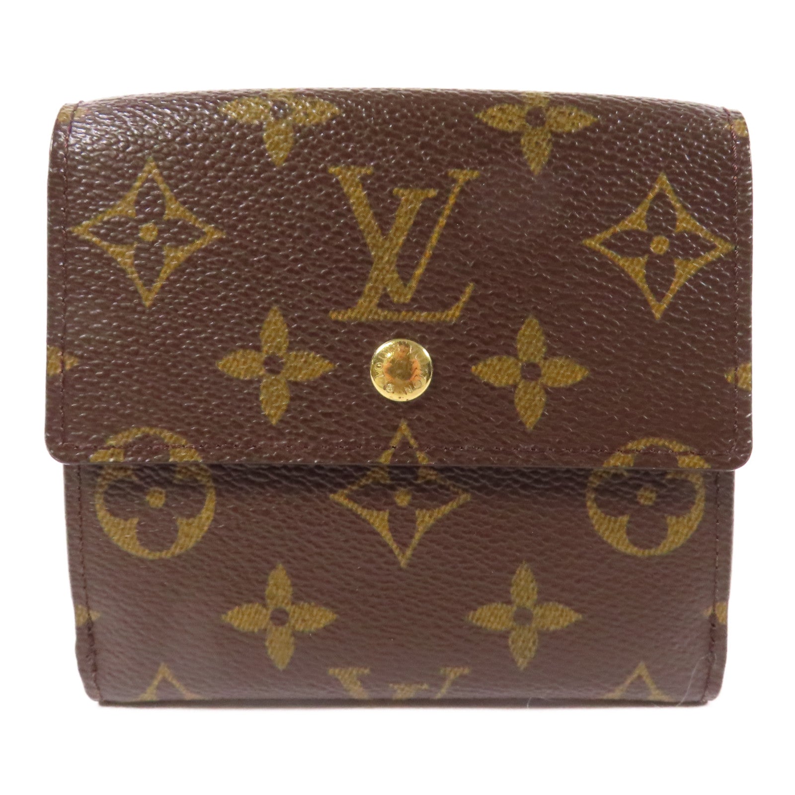 LOUIS VUITTON Monogram Wallet金扣錢包啡色