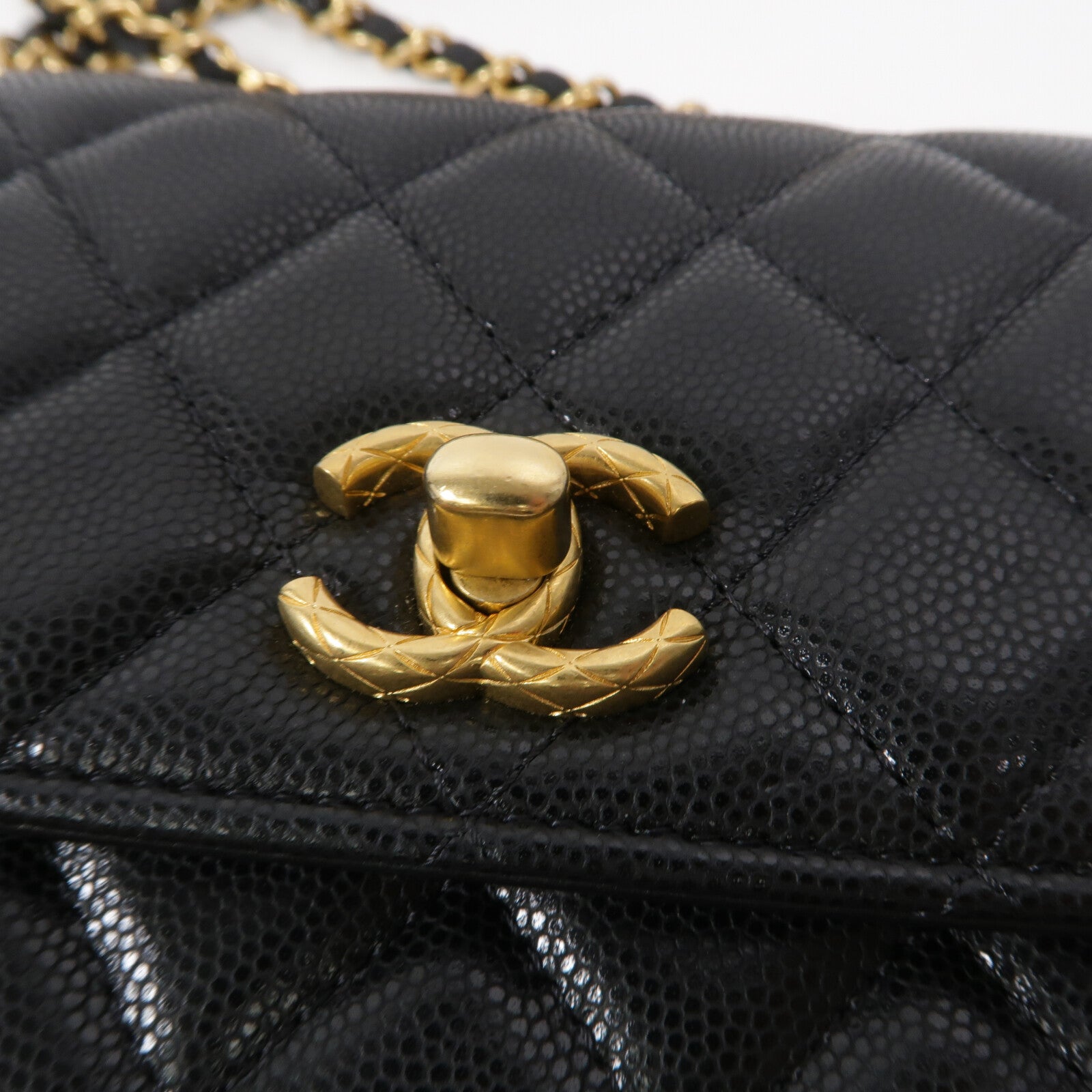 CHANEL 牛皮皮革WOC Wallet On Chain鏈帶肩背袋
