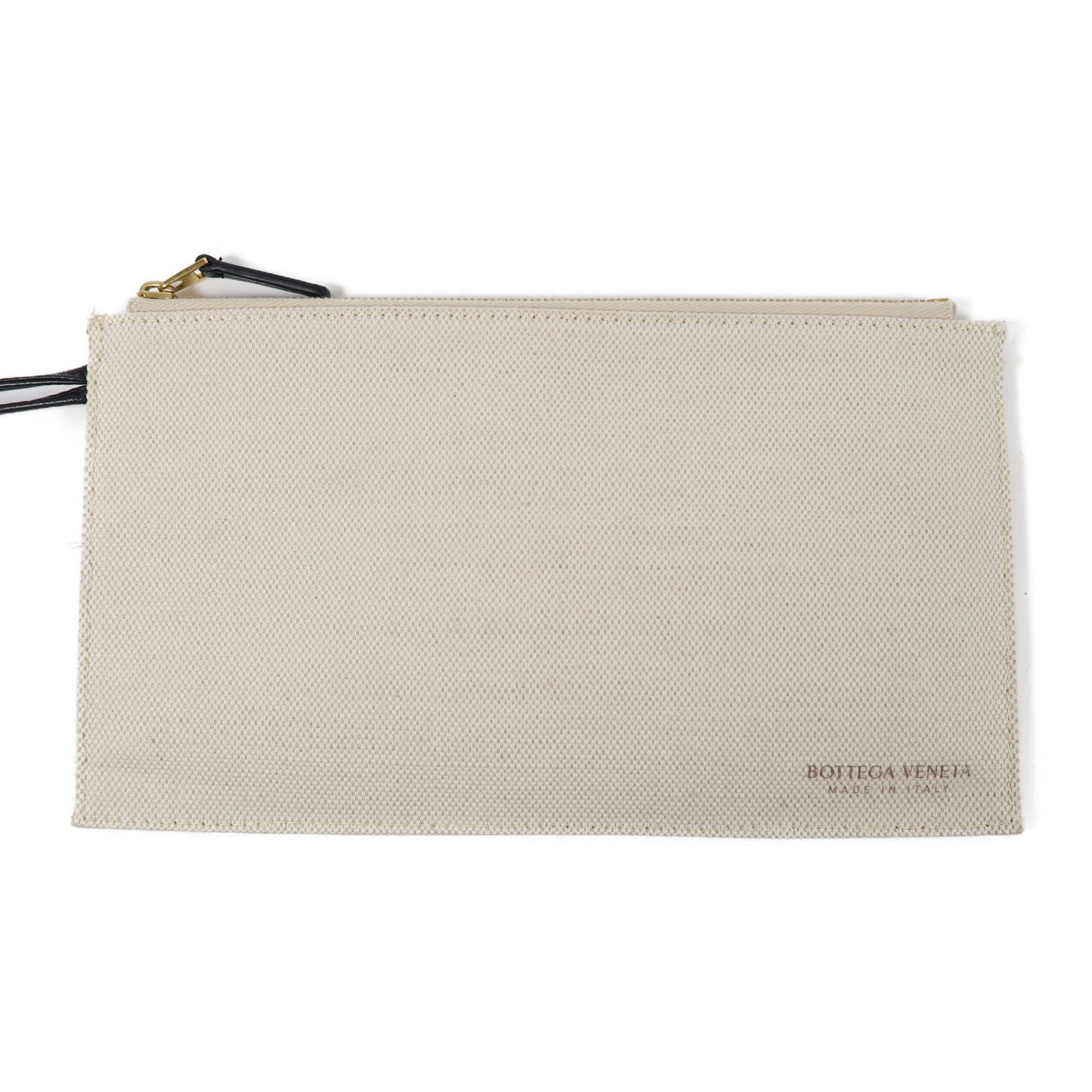BOTTEGA VENETA 帆布Arco Tote Bag金扣手挽袋白色/黑色