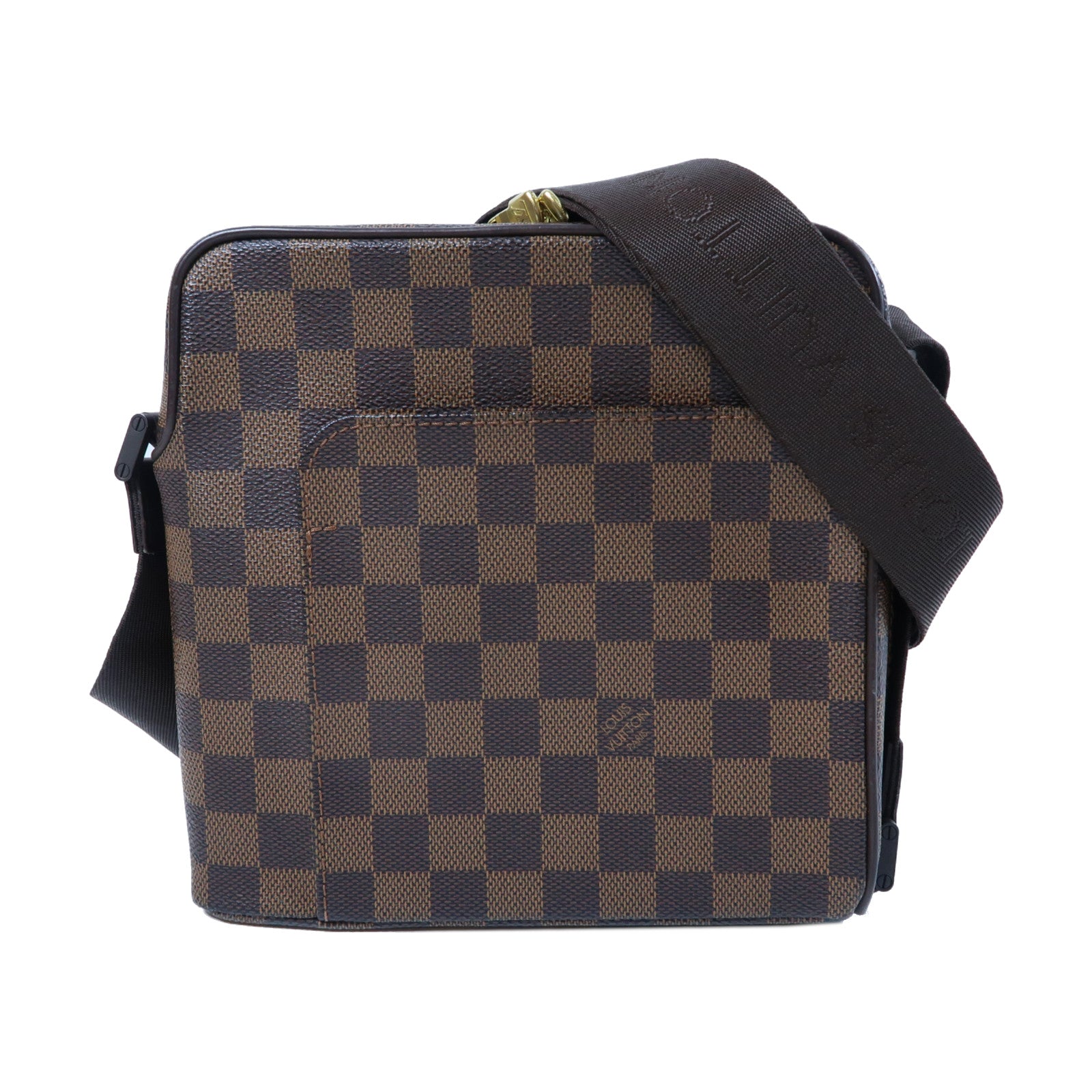 LOUIS VUITTON Damier Orav PM金扣肩背袋啡色