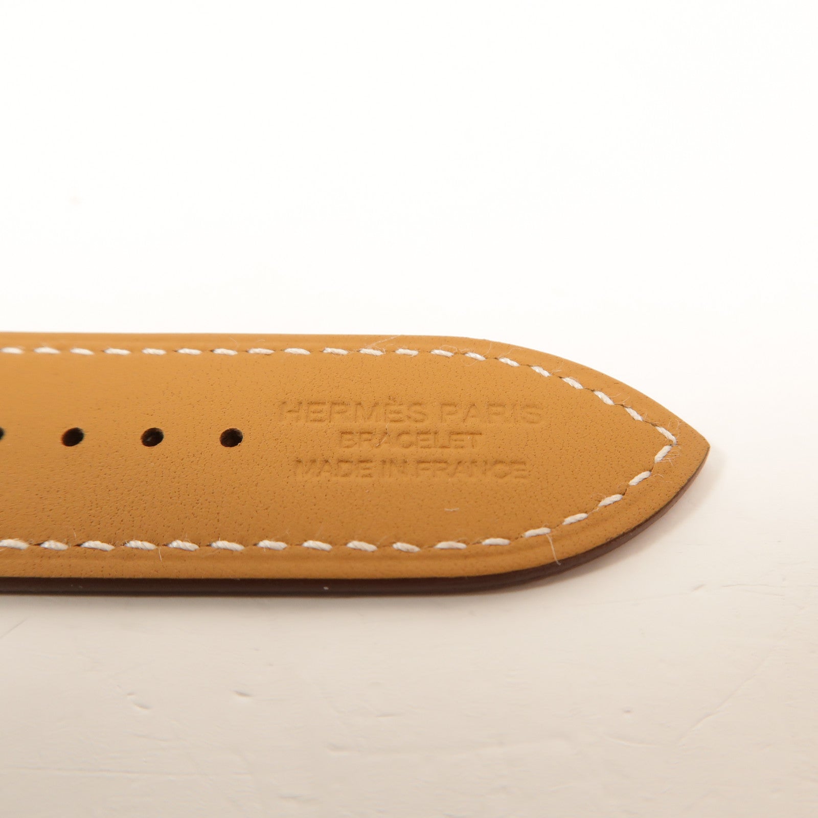 HERMES Swift皮革Apple Watch Hermes Single Tour Band錶帶Gold