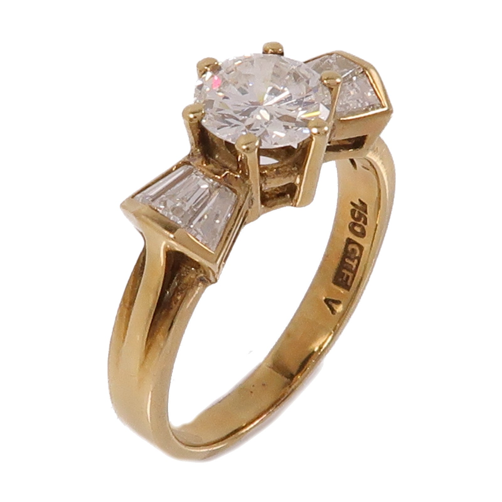 JEWELRY 18K黃金Diamond Ring鑽石戒指US#7.25