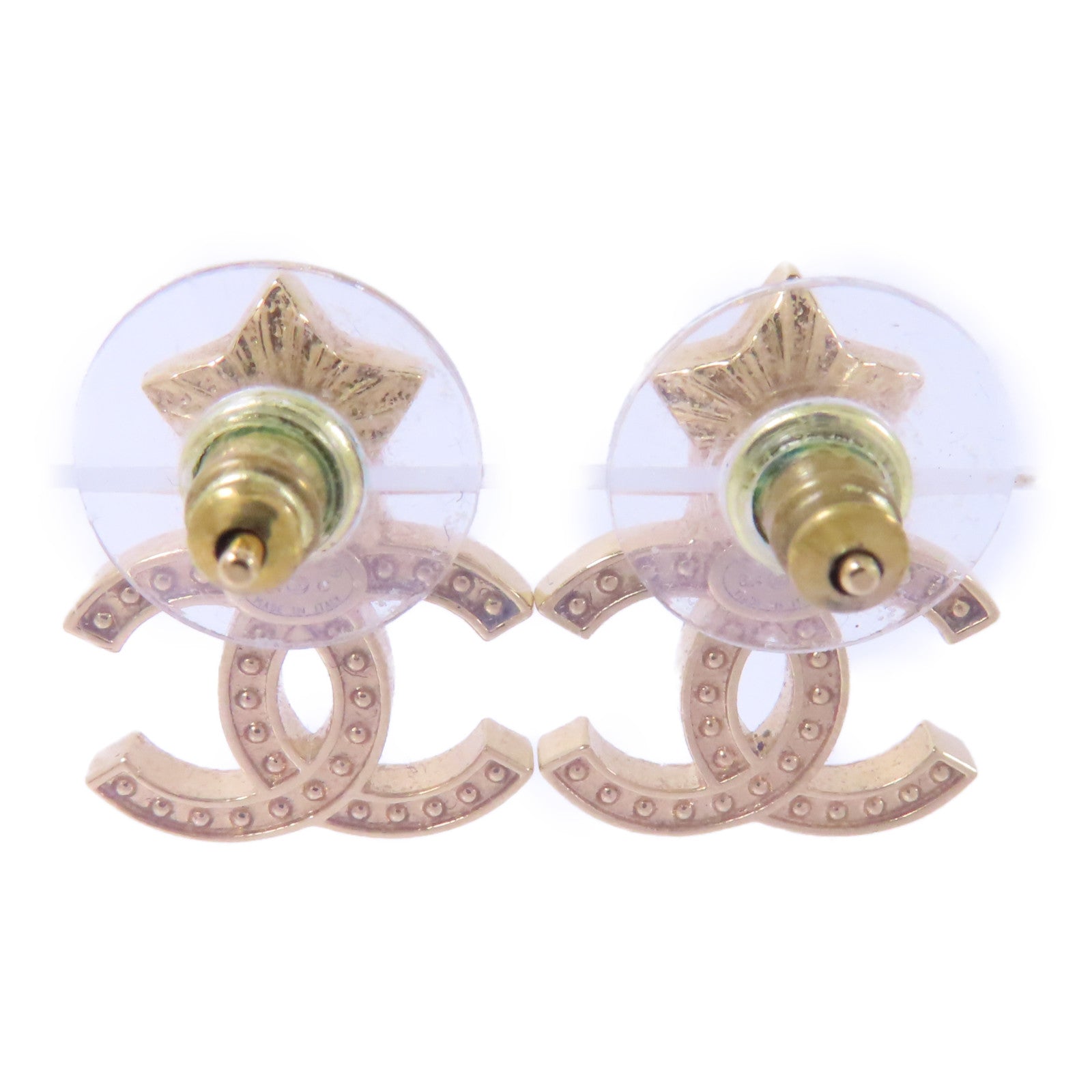 CHANEL 金屬Earrings耳環金色