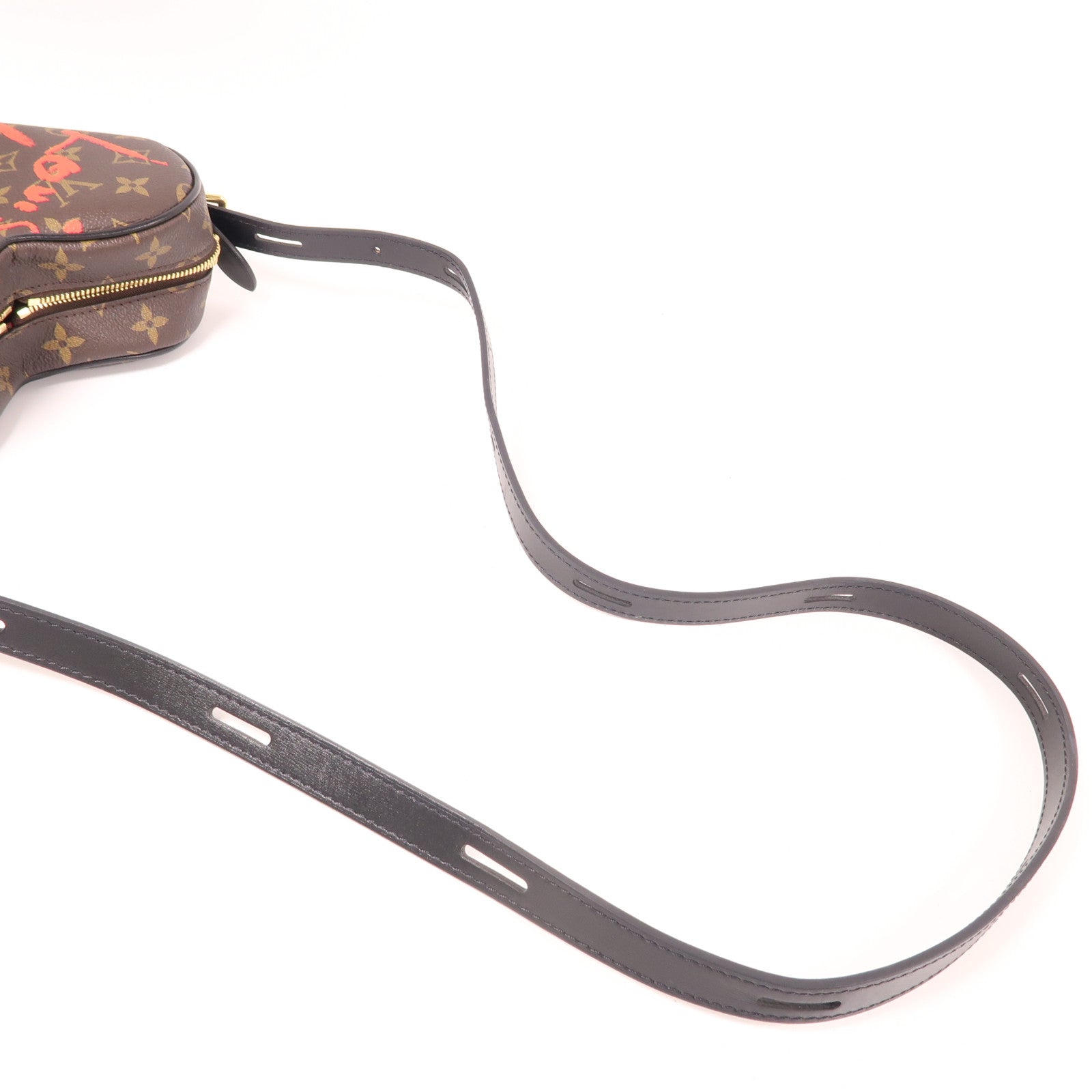 LOUIS VUITTON Monogram Sac Coeur Fall In Love金扣肩背袋棕色