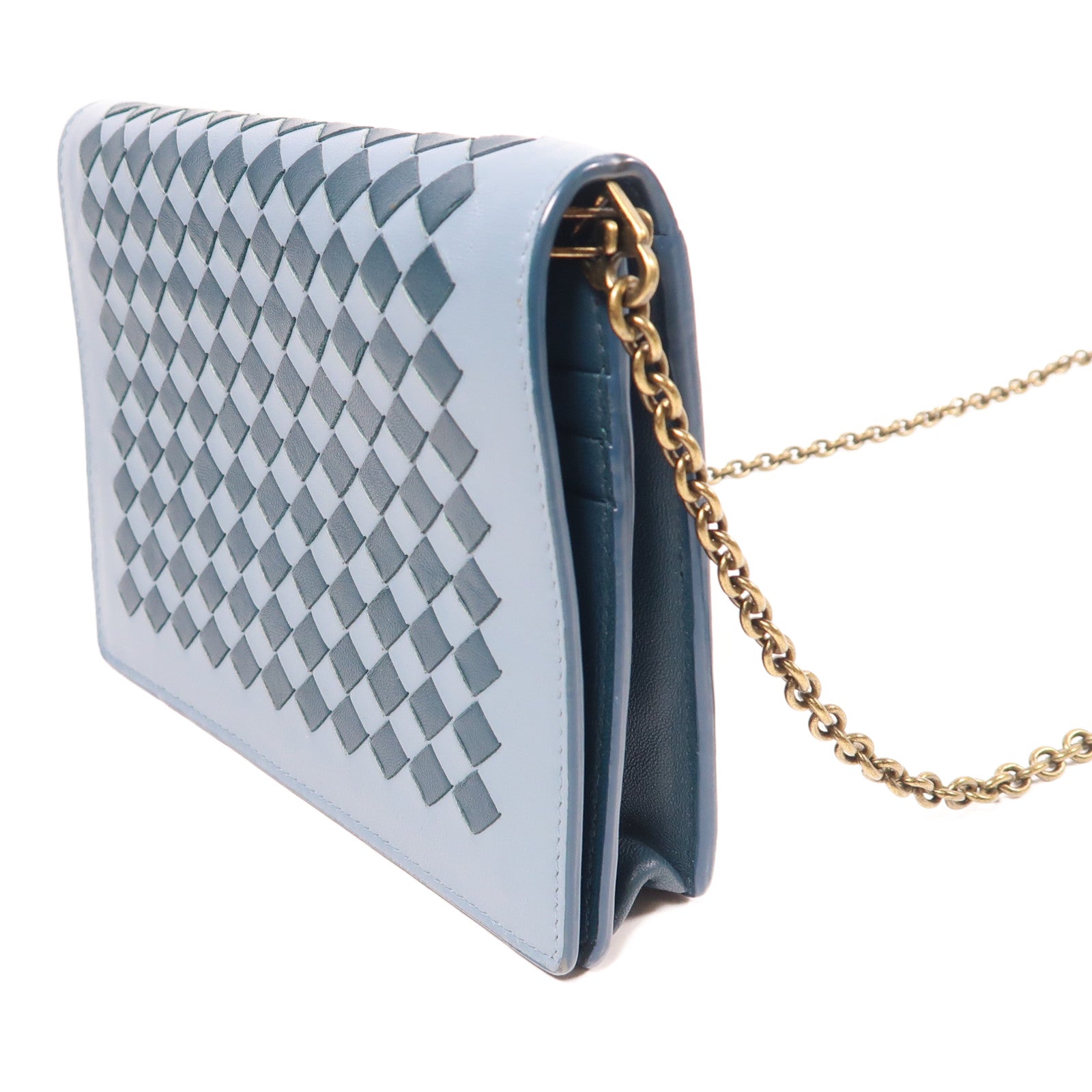 BOTTEGA VENETA 【激減優惠】羊皮皮革Shoulder Bag金扣肩背袋