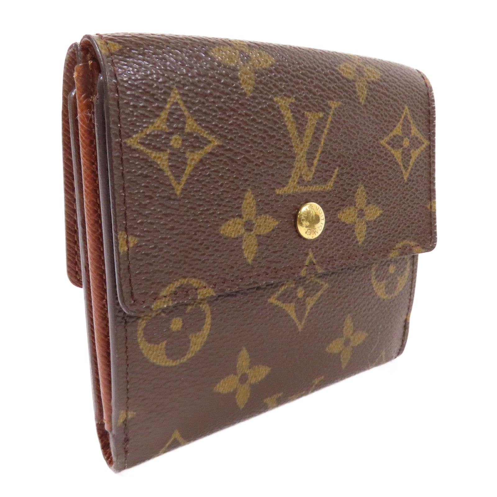 LOUIS VUITTON Monogram Wallet金扣錢包啡色