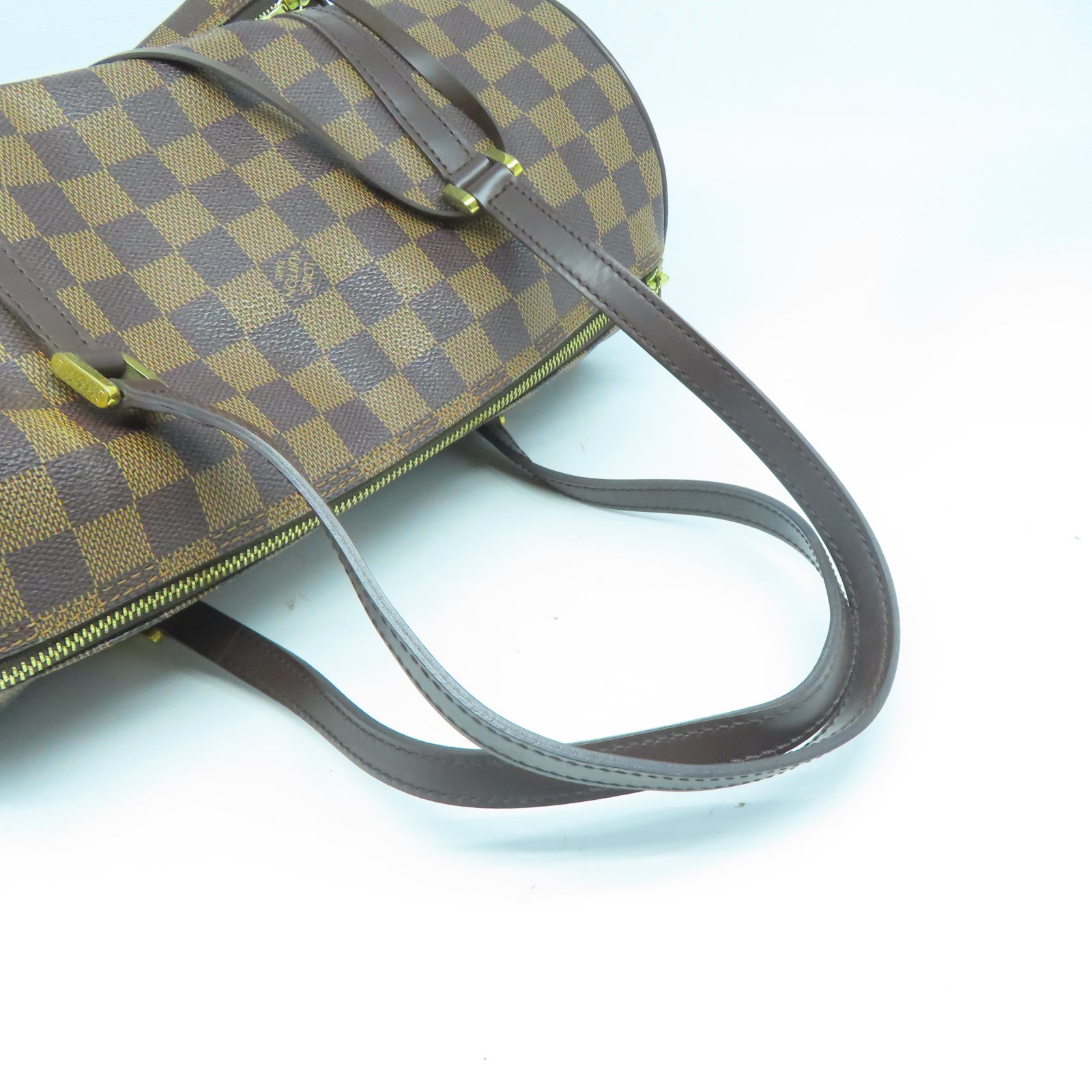 LOUIS VUITTON 【激減優惠】Damier Papillon GM金扣肩背袋啡色