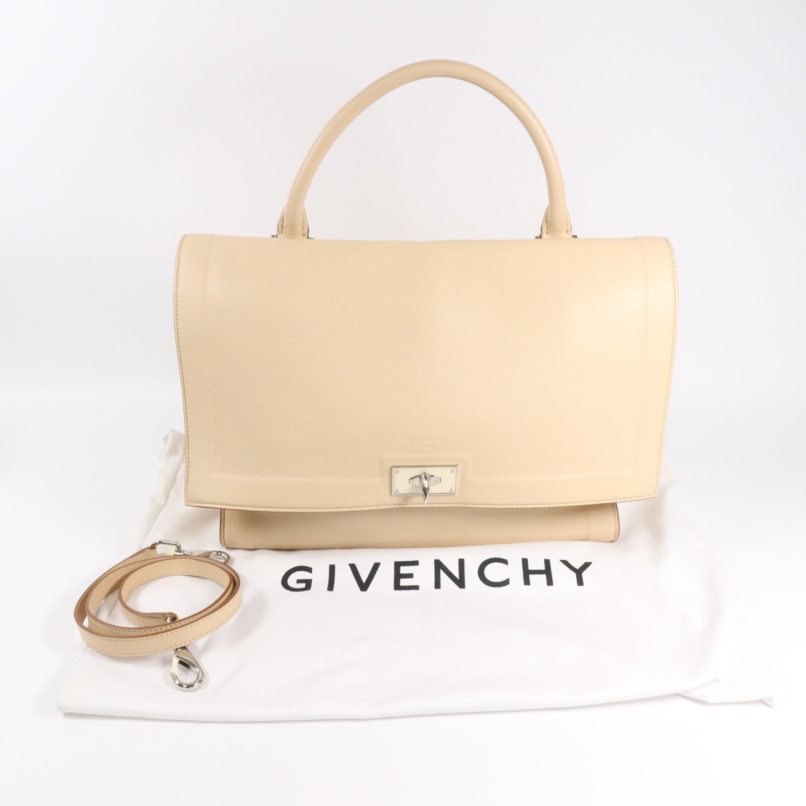 GIVENCHY 牛皮皮革Shark Large手挽肩背兩用袋