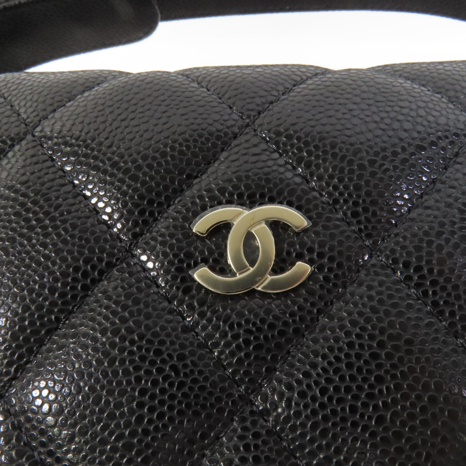CHANEL 牛皮皮革Hobo Bag金扣手挽肩背兩用袋