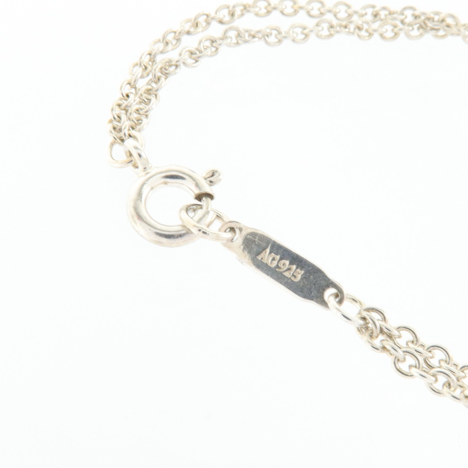 TIFFANY＆CO 925純銀/琺瑯Infinity Bracelet手鏈