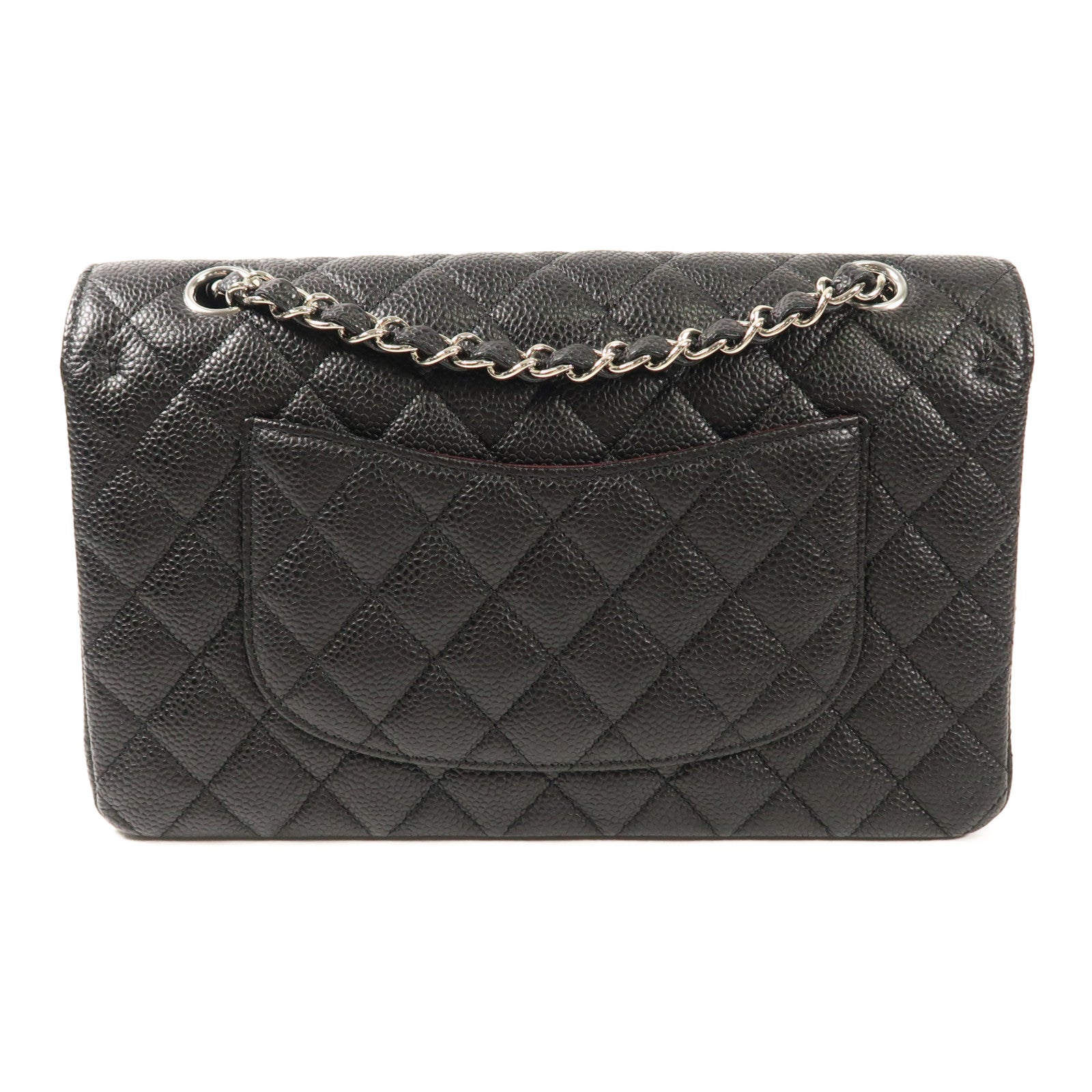 CHANEL 牛皮皮革Classic 25銀扣鏈帶肩背袋