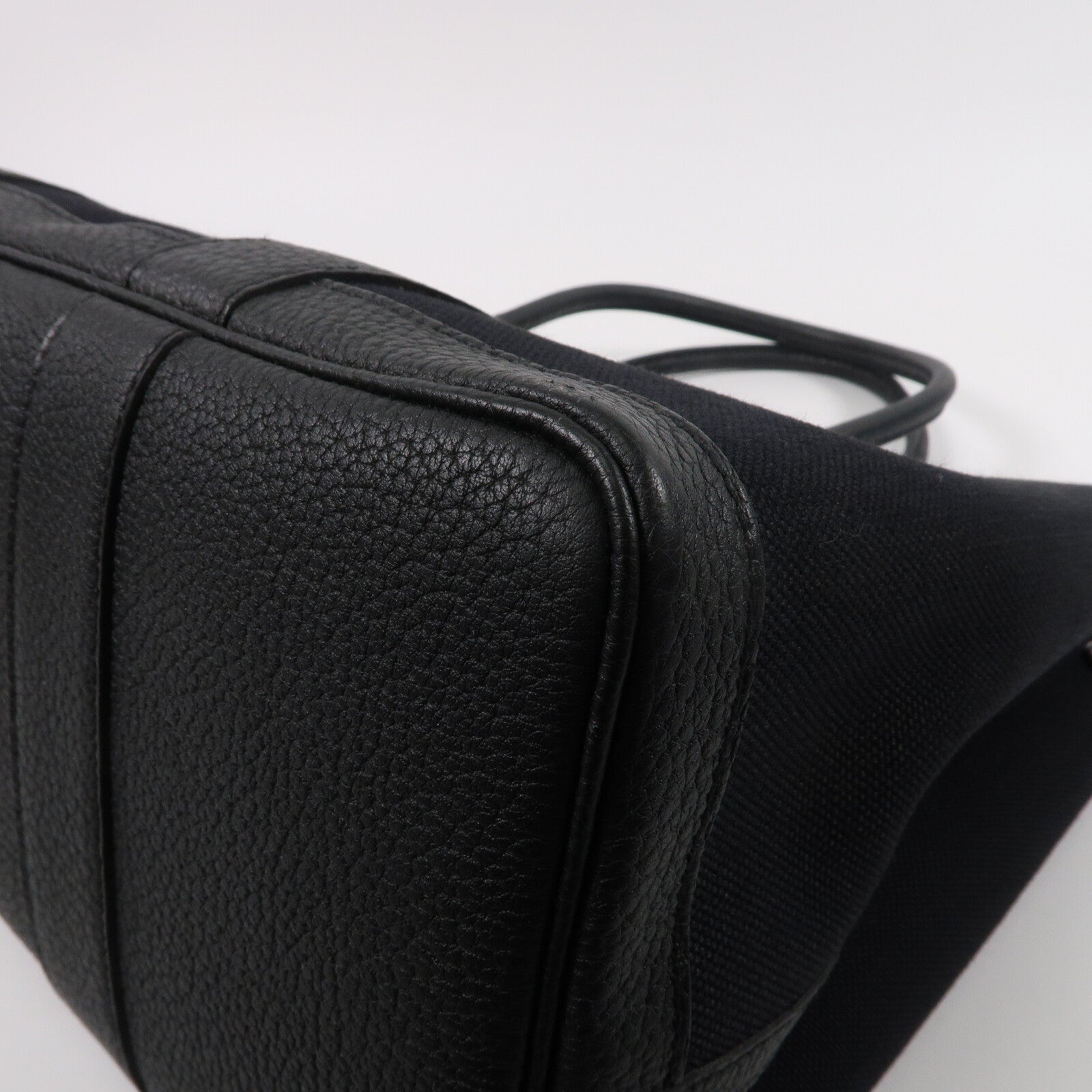 HERMES 帆布Garden Party PM手挽袋Noir
