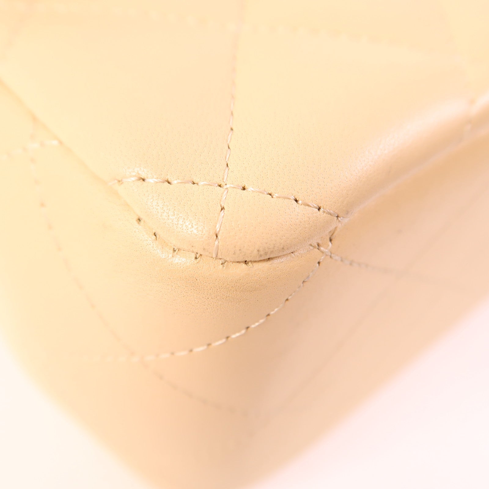 CHANEL 羊皮皮革Large Classic銀扣鏈帶肩背袋