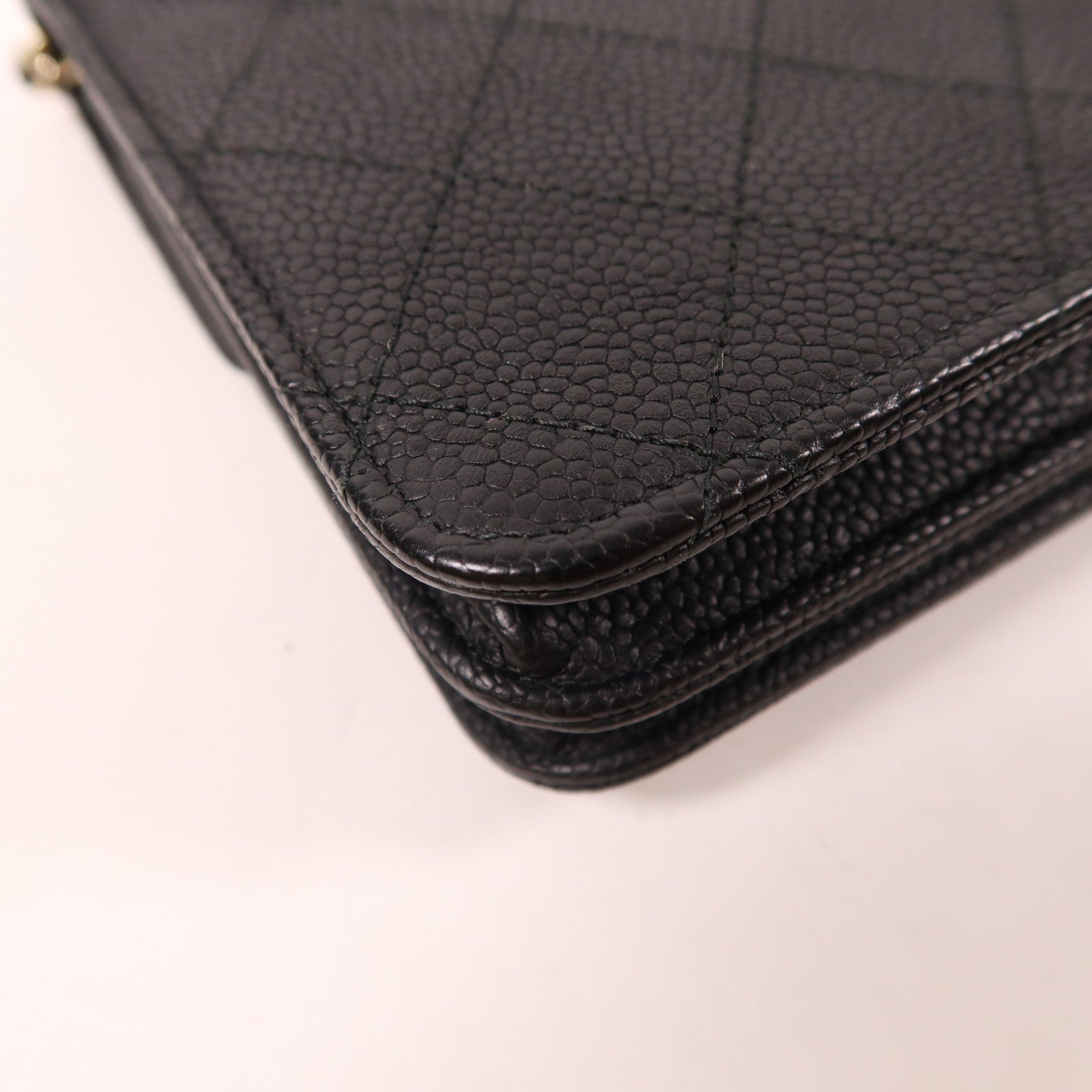 CHANEL 牛皮皮革Chain Shoulder金扣鏈帶肩背袋