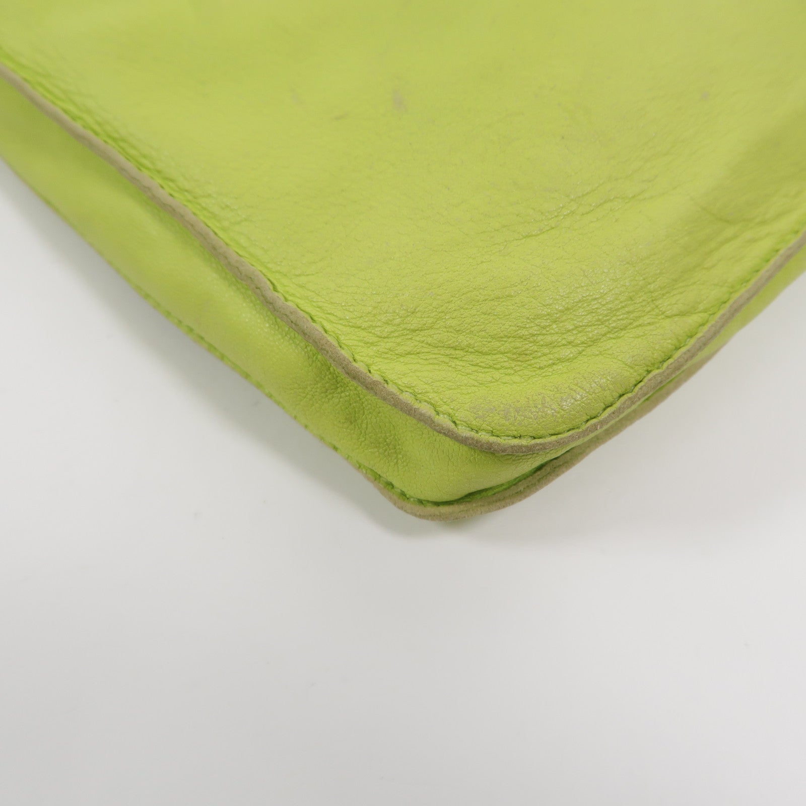 HERMES Milo皮革Clou De Selle肩背袋Kiwi