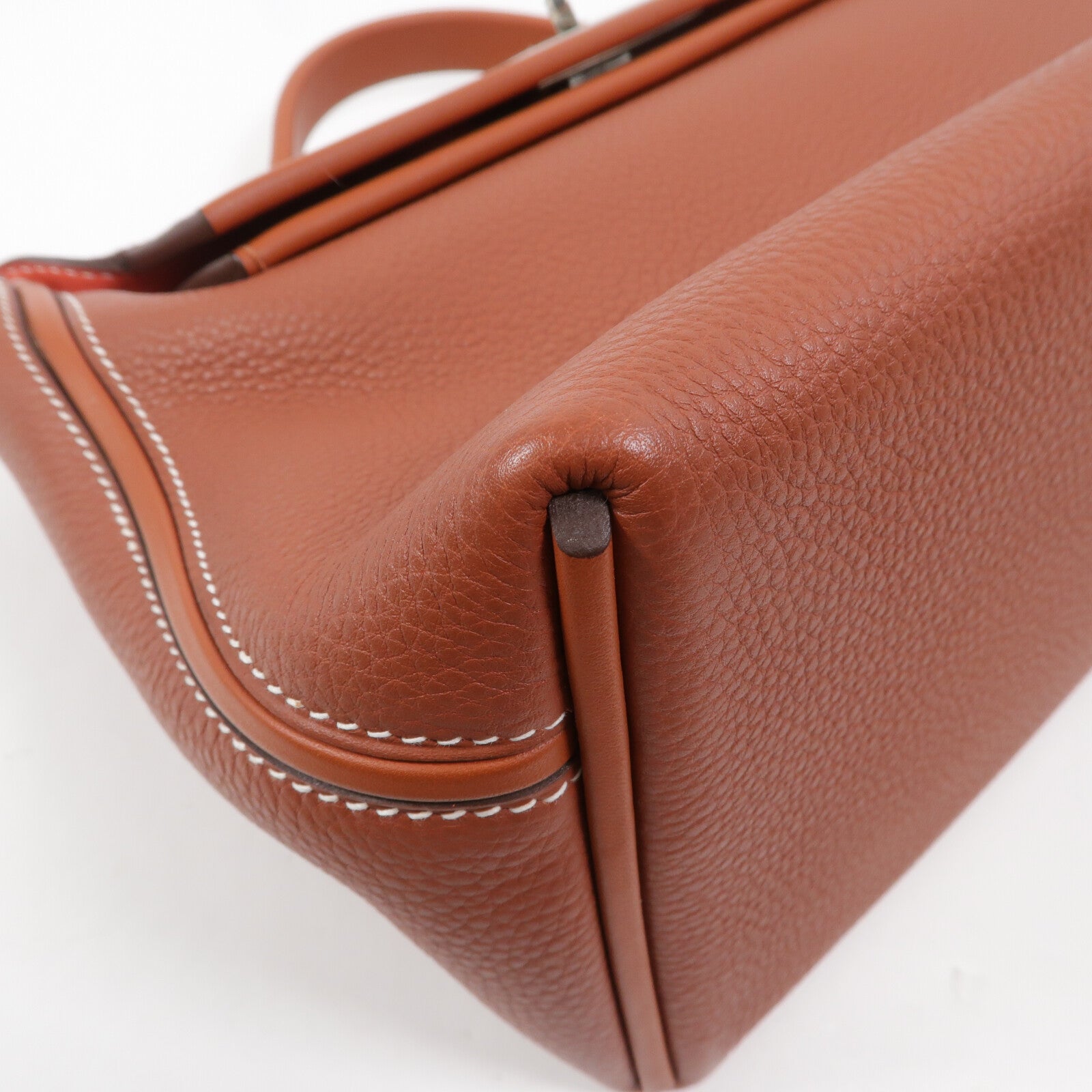 HERMES Togo/Swift皮革24/24 29cm手挽肩背兩用袋Sienne/Cuivre/Rose