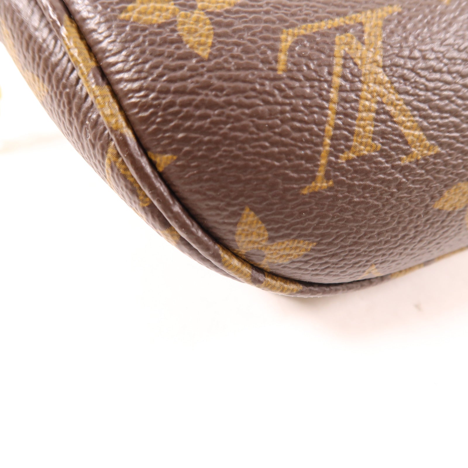 LOUIS VUITTON Monogram Mini Bumbag金扣手挽肩背兩用袋棕色