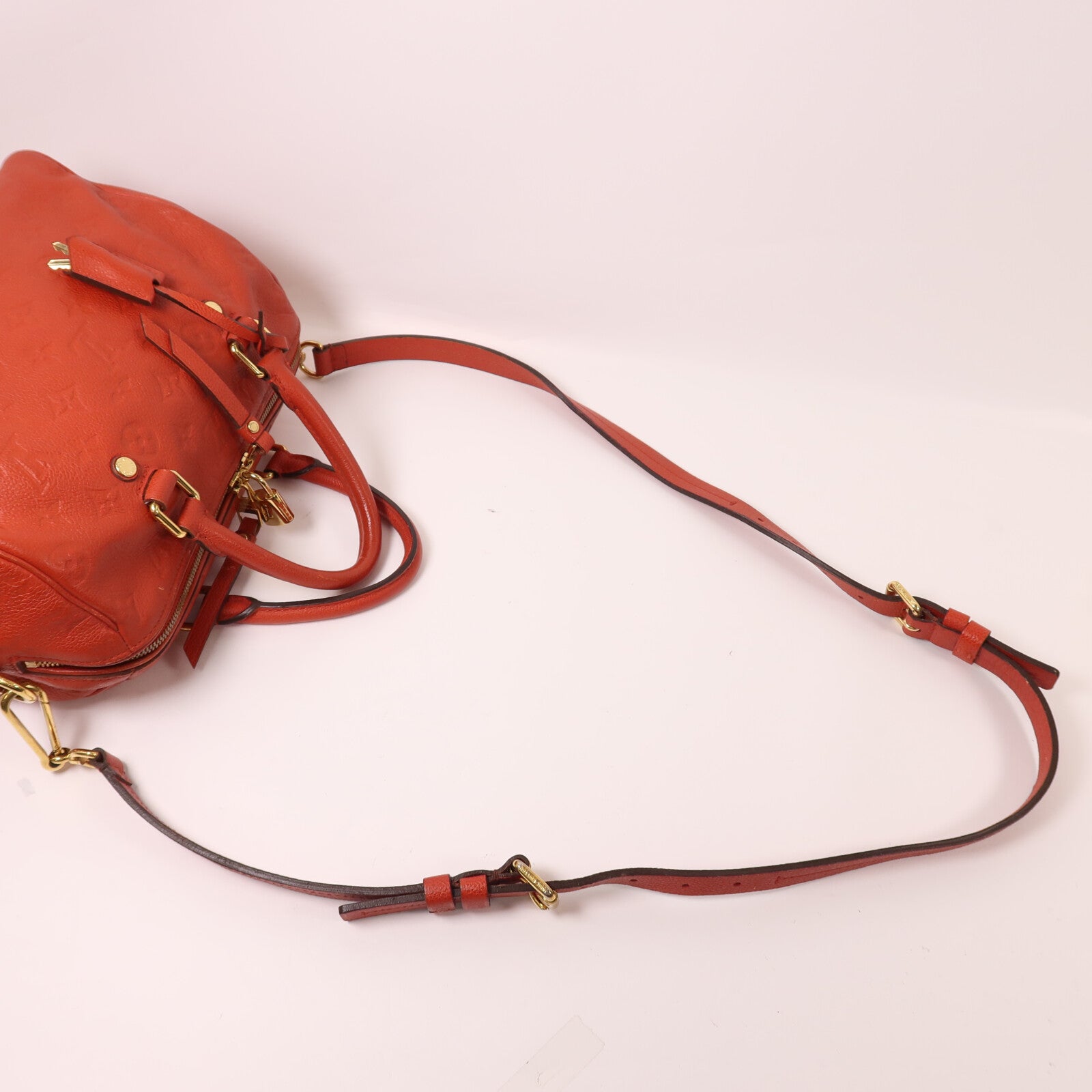 LOUIS VUITTON Monogram Empreinte Speedy Bandouliere 25手挽肩背兩用袋