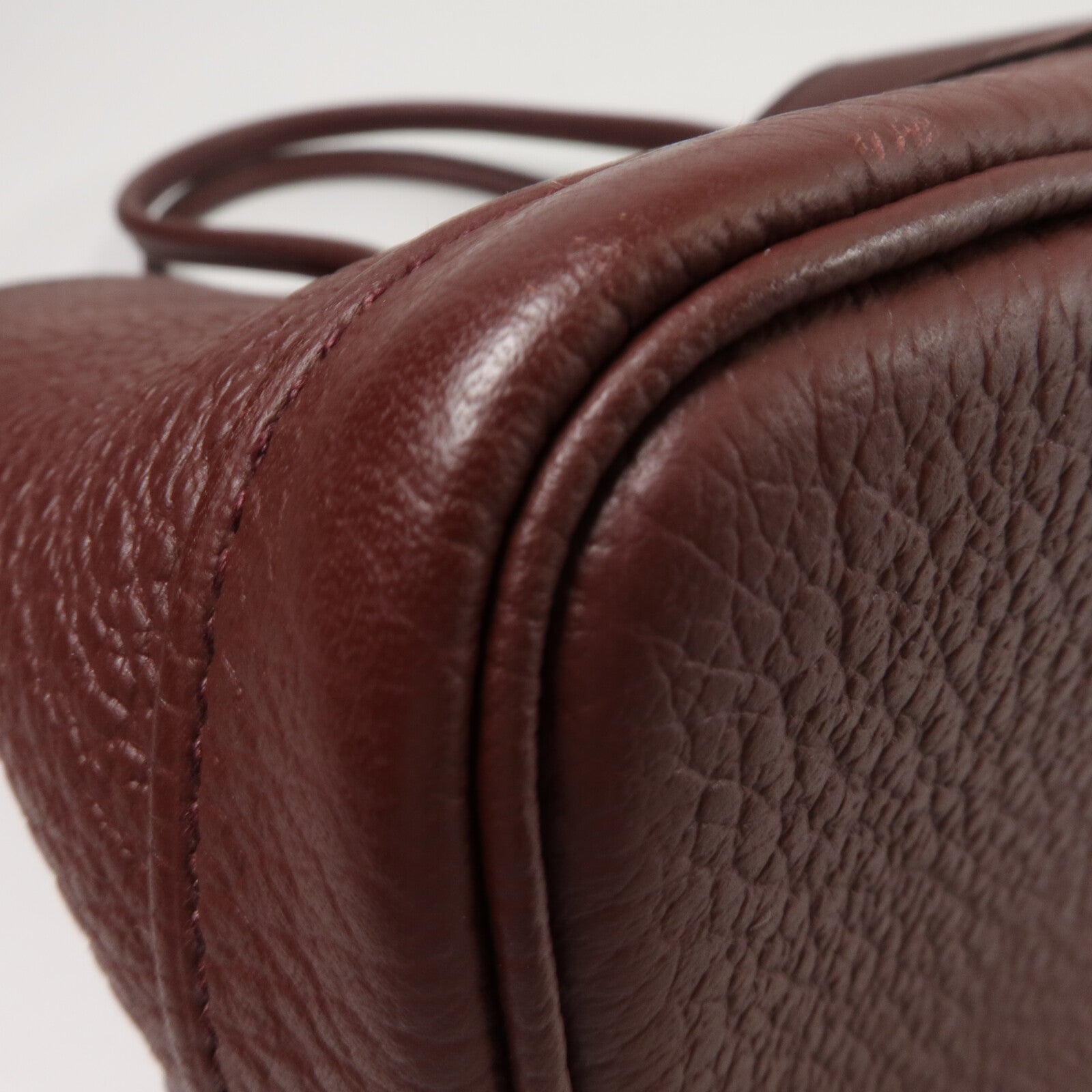 HERMES Country皮革Garden Party TPM手挽袋Bordeaux