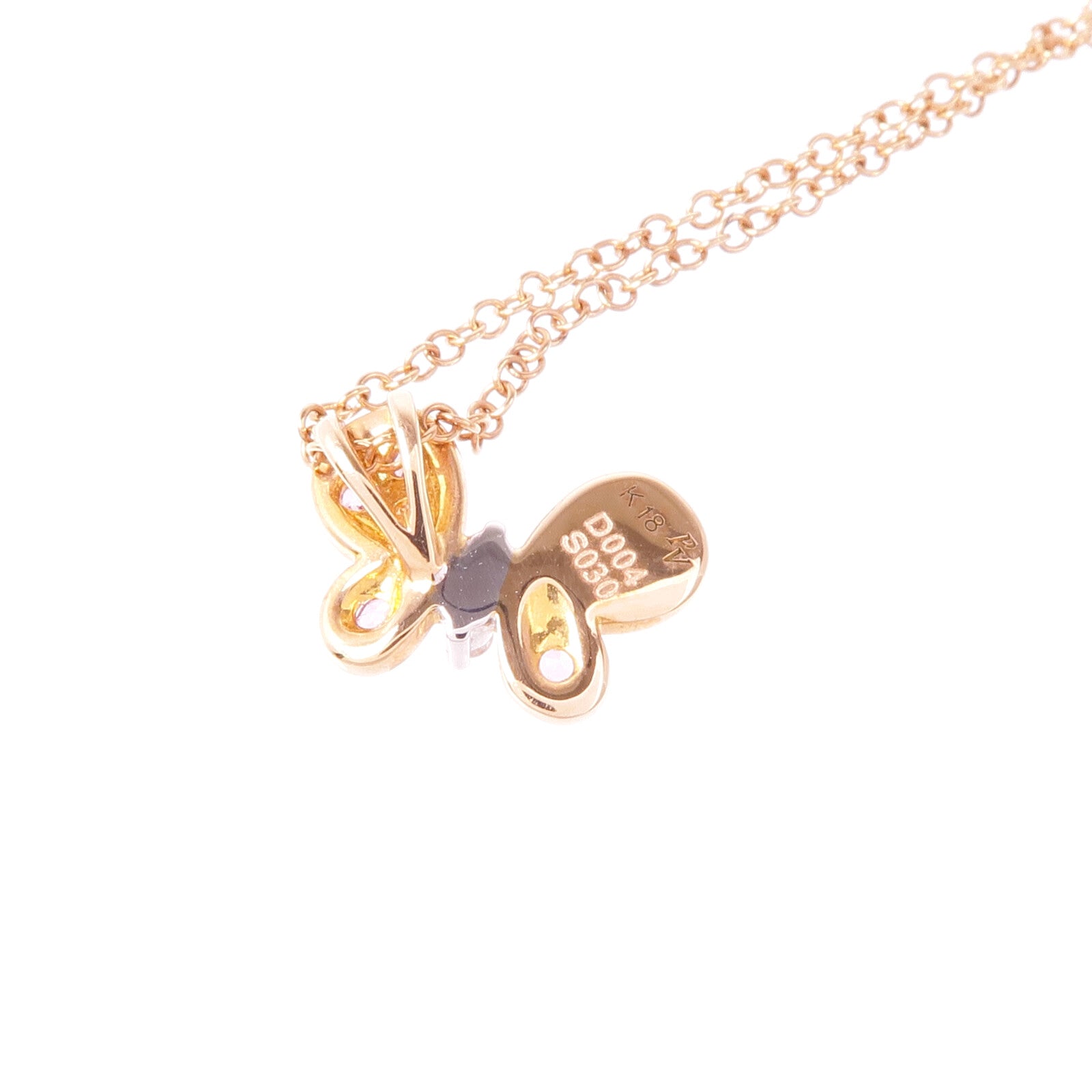 JEWELRY 【激減優惠】18K黃金/白金/玫瑰金Sapphire Diamond Necklace粉紅色藍寶石/鑽石項鍊