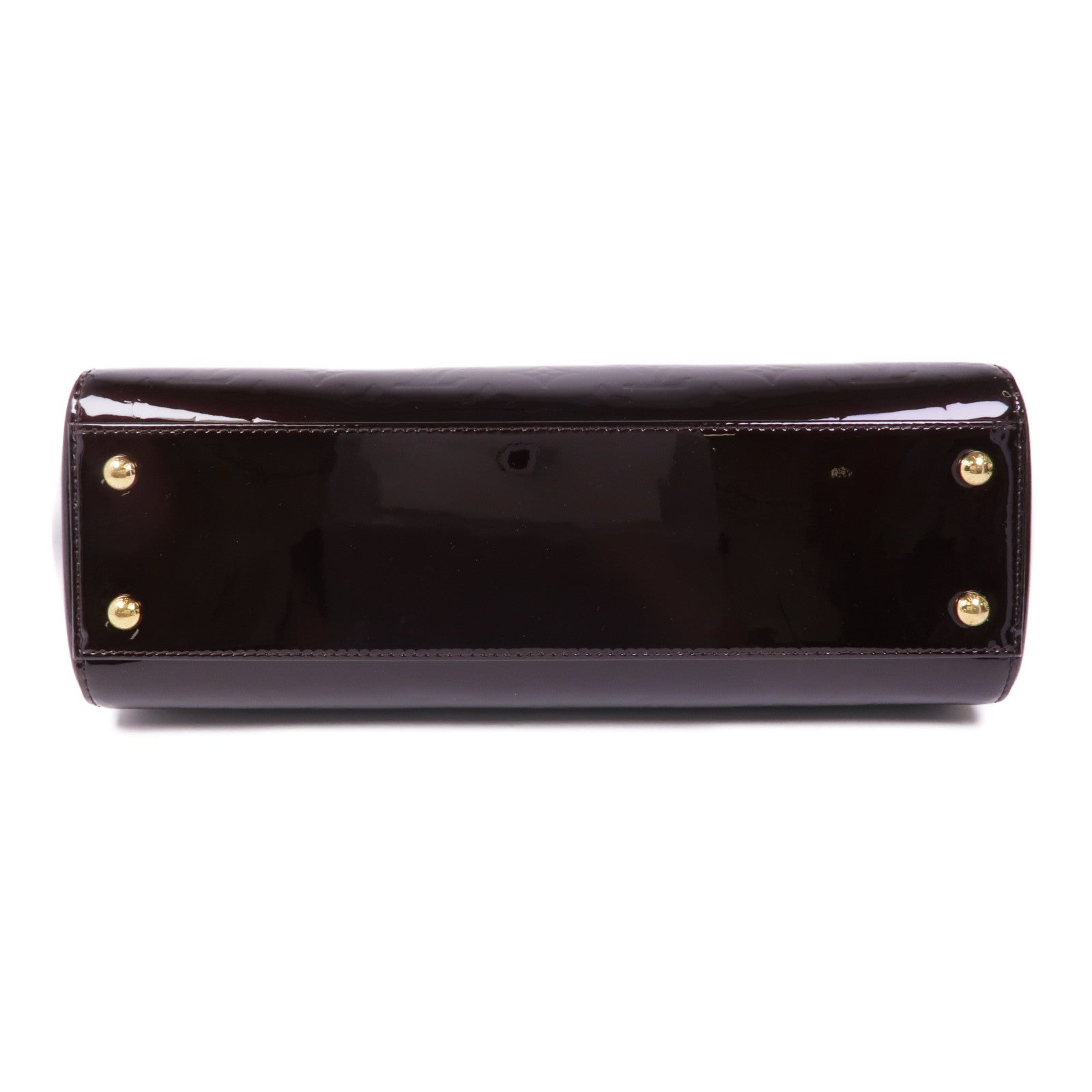 LOUIS VUITTON LV GHW Brea MM 2 Way Shoulder Bag M50597 Vernis Dark Brown