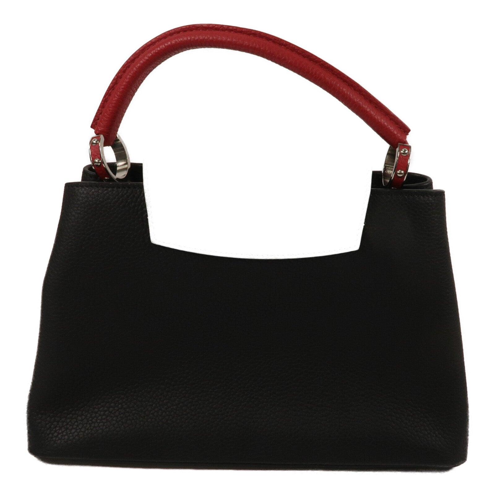 LOUIS VUITTON Taurillon Capucines MM手挽肩背兩用袋