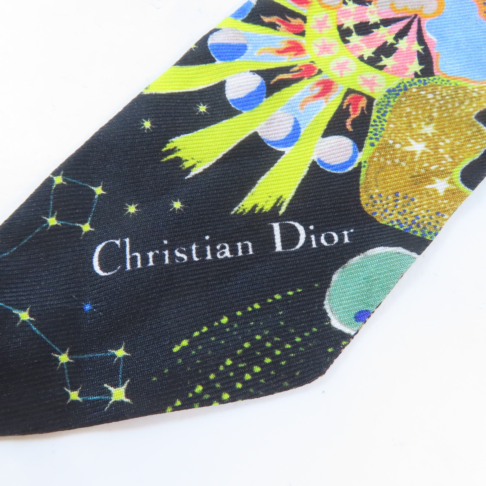 Dior 絲質Scarf絲巾黑色/藍色/黃色/紅色
