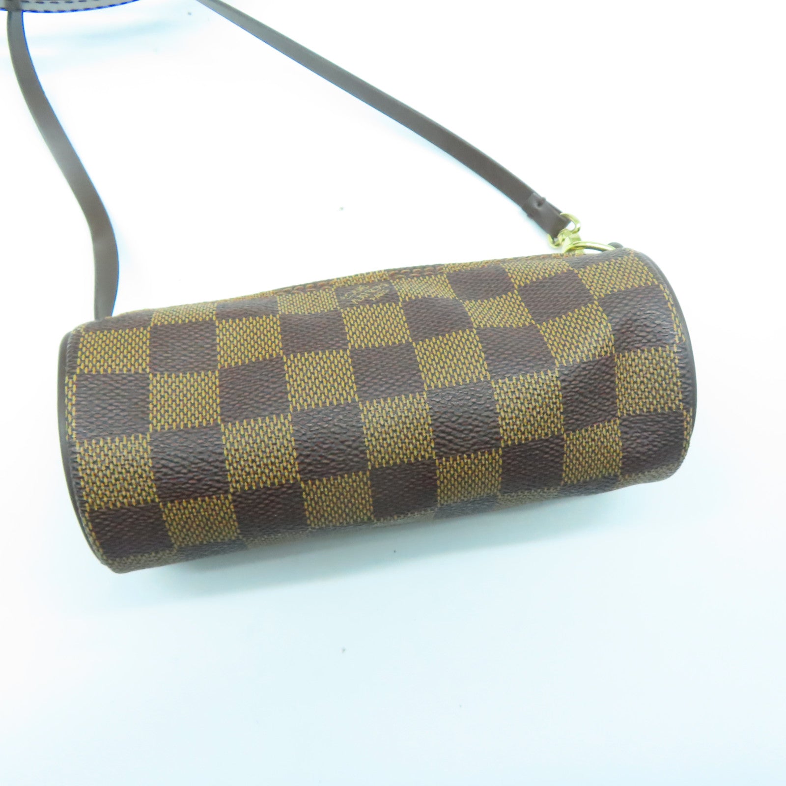 LOUIS VUITTON 【激減優惠】Damier Papillon GM金扣肩背袋啡色