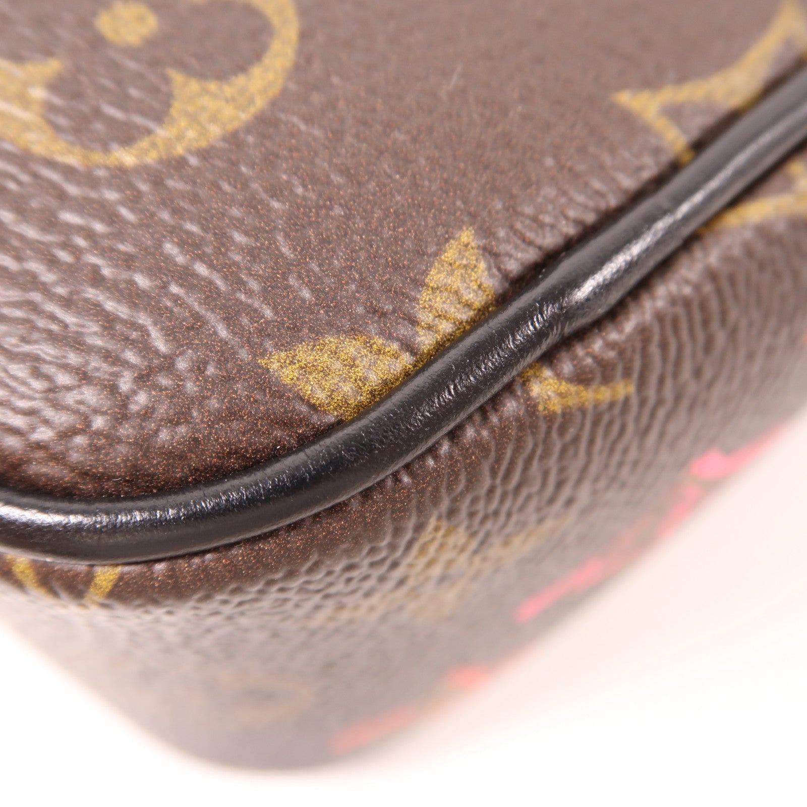 LOUIS VUITTON Monogram Sac Coeur Fall In Love金扣肩背袋棕色