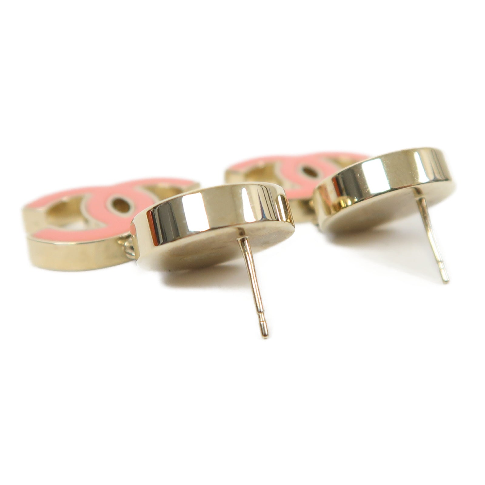 CHANEL 金屬Earrings耳環金色/粉紅色/黑色