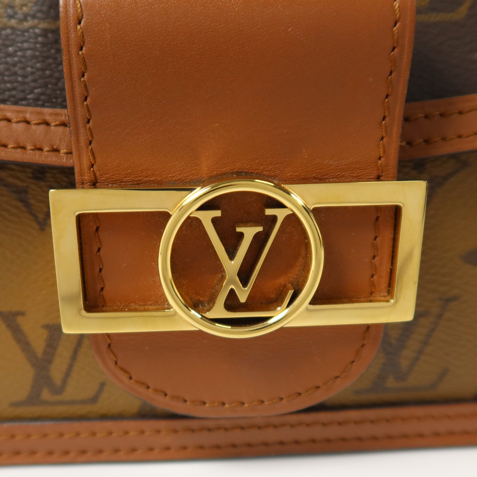 LOUIS VUITTON Monogram Reverse Mini Dauphine肩背袋
