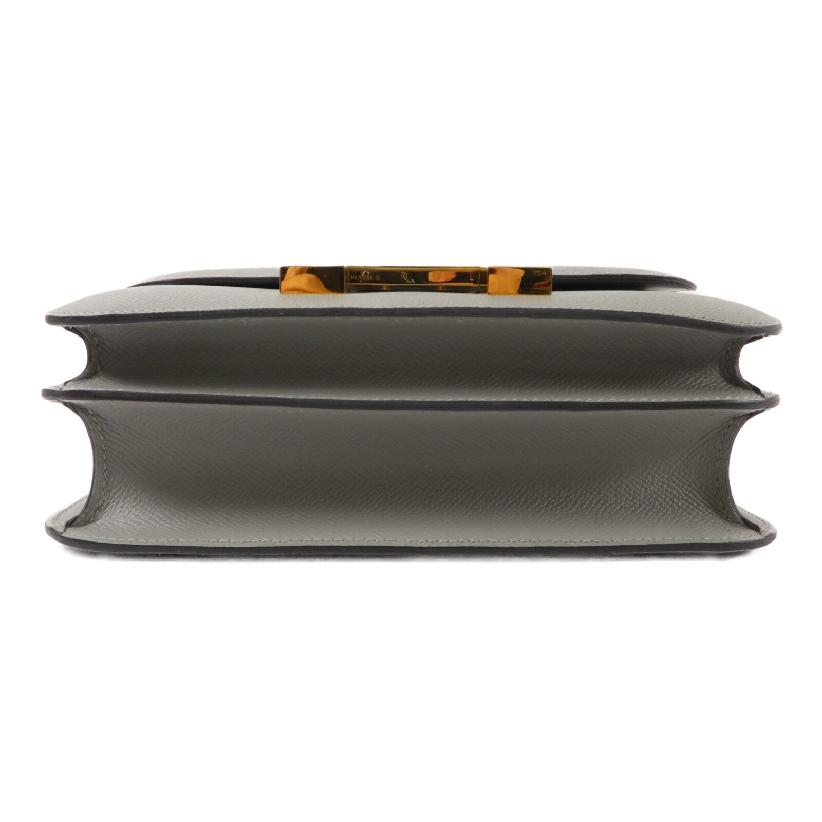 HERMES Epsom皮革Constance 24肩背袋Gris Mouette
