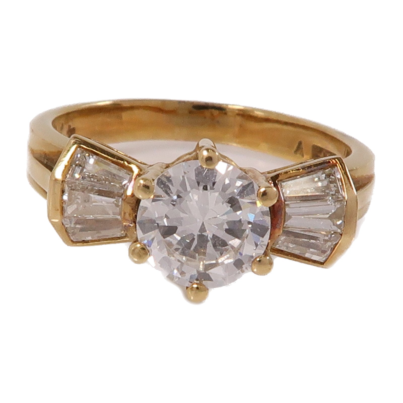 JEWELRY 18K黃金Diamond Ring鑽石戒指US#7.25