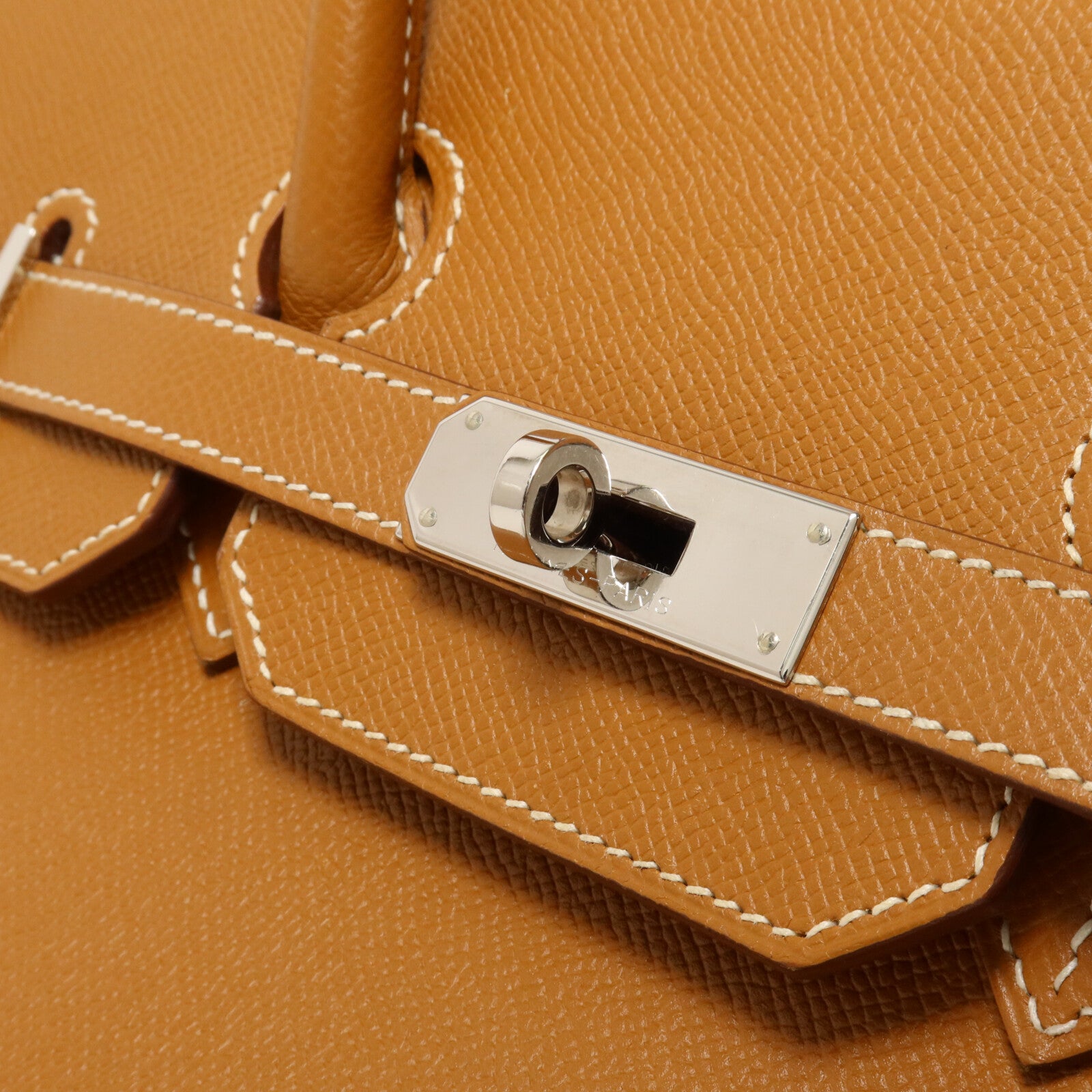 HERMES Epsom皮革Birkin 35手挽袋Gold