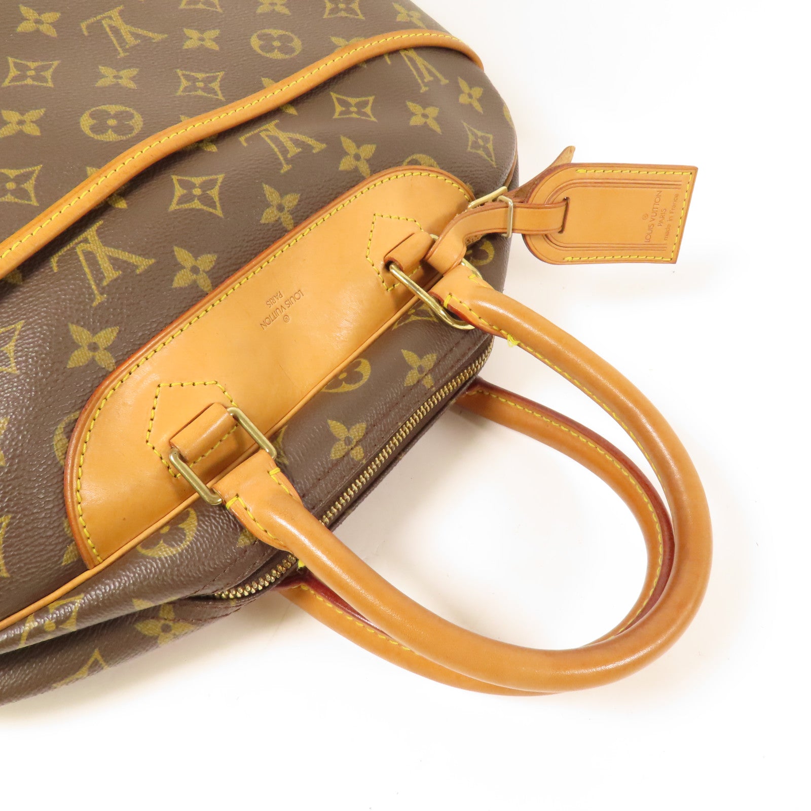 LOUIS VUITTON 【激減優惠】Monogram Deauville金扣手挽袋